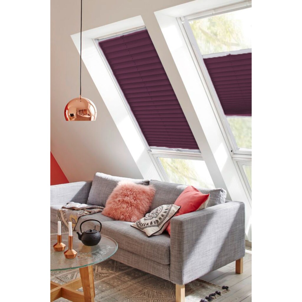 sunlines Dachfensterplissee »Young Style Energy Saving«, abdunkelnd, energiesparend, verspannt