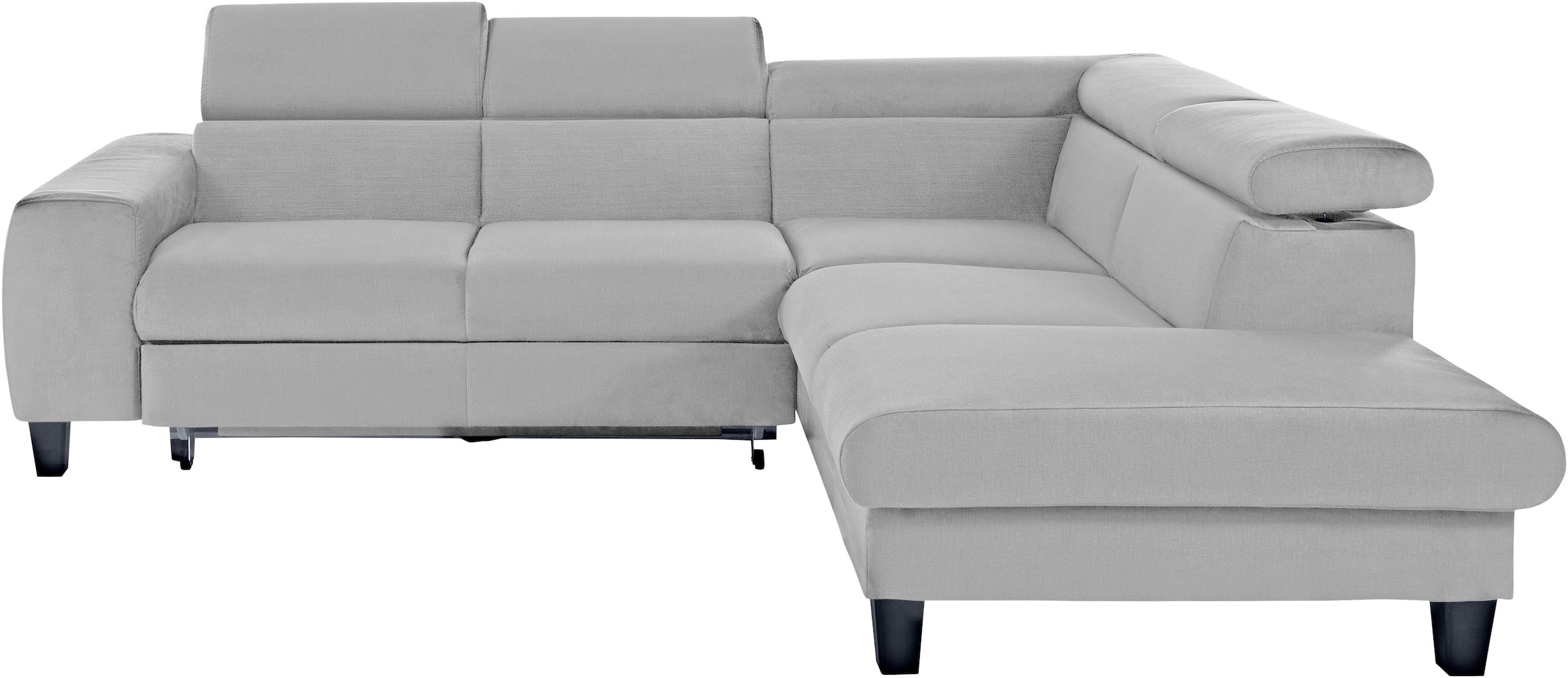 COTTA Polstergarnitur »Morven L-Form«, (Set), Set bestehend aus: Ecksofa mit Kopfteilverstellung & Hocker