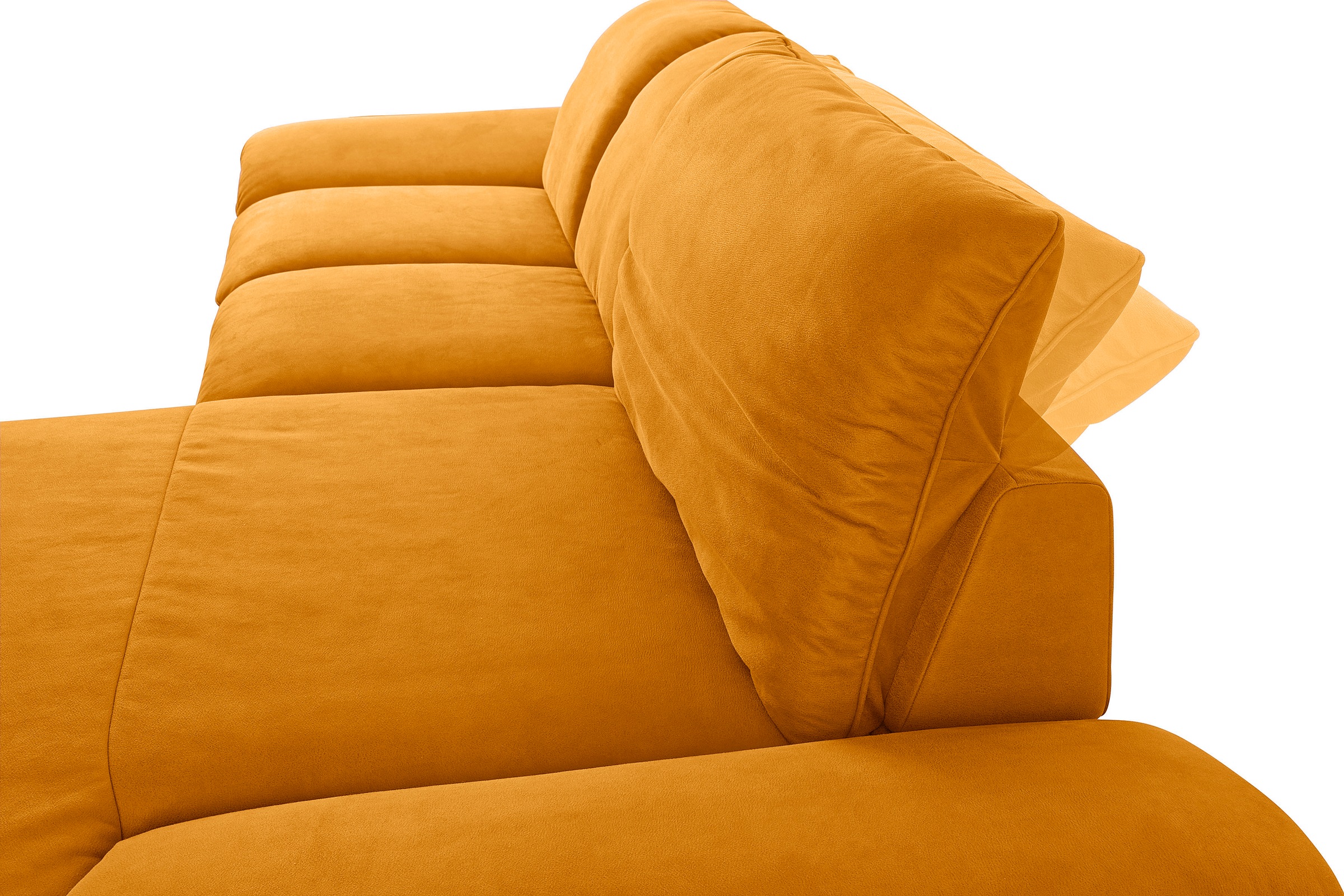 W.SCHILLIG Ecksofa »enjoy&MORE, Designsofa, elegant und bequem, L-Form«, Sitztiefenverstellung, Füße schwarz pulverbeschichtet, Breite 310 cm