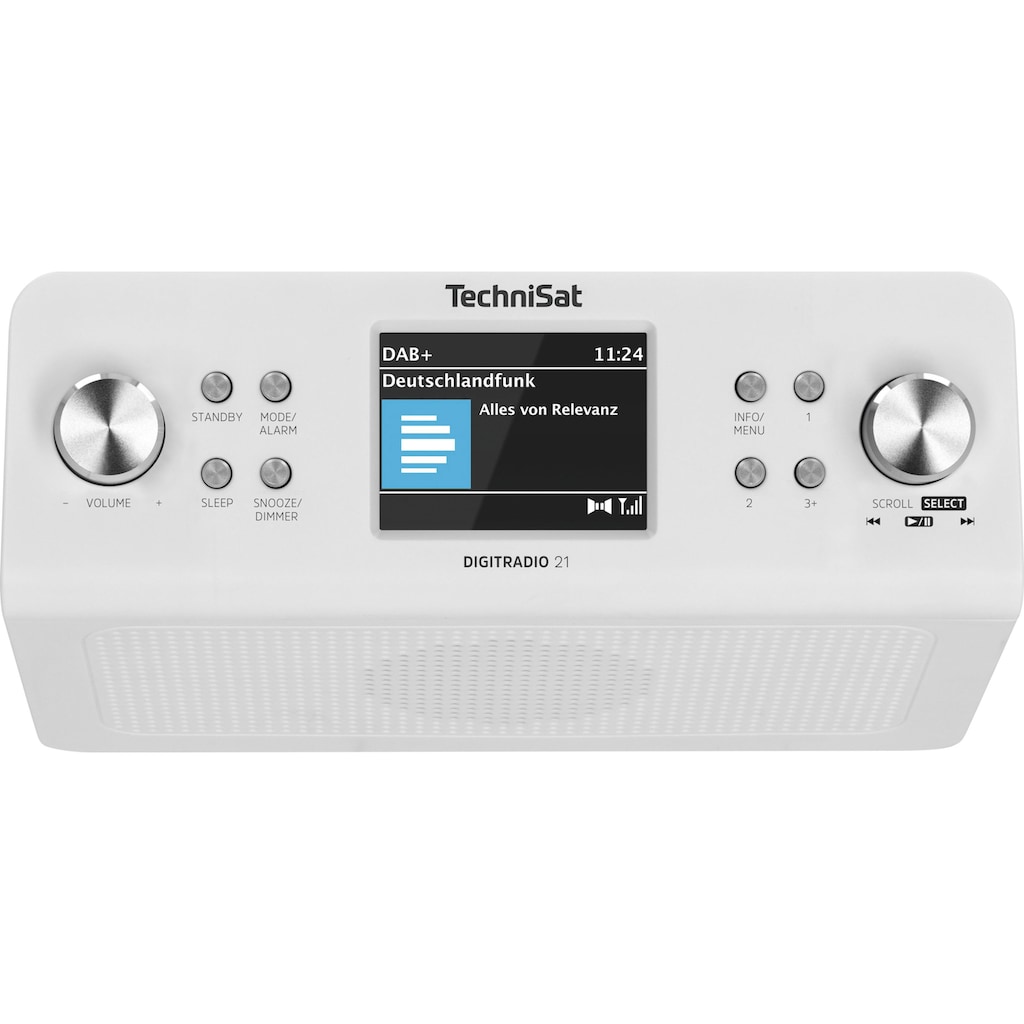 TechniSat Digitalradio (DAB+) »DIGITRADIO 21«, (A2DP Bluetooth-AVRCP Bluetooth Digitalradio (DAB+)-UKW mit RDS 2 W)