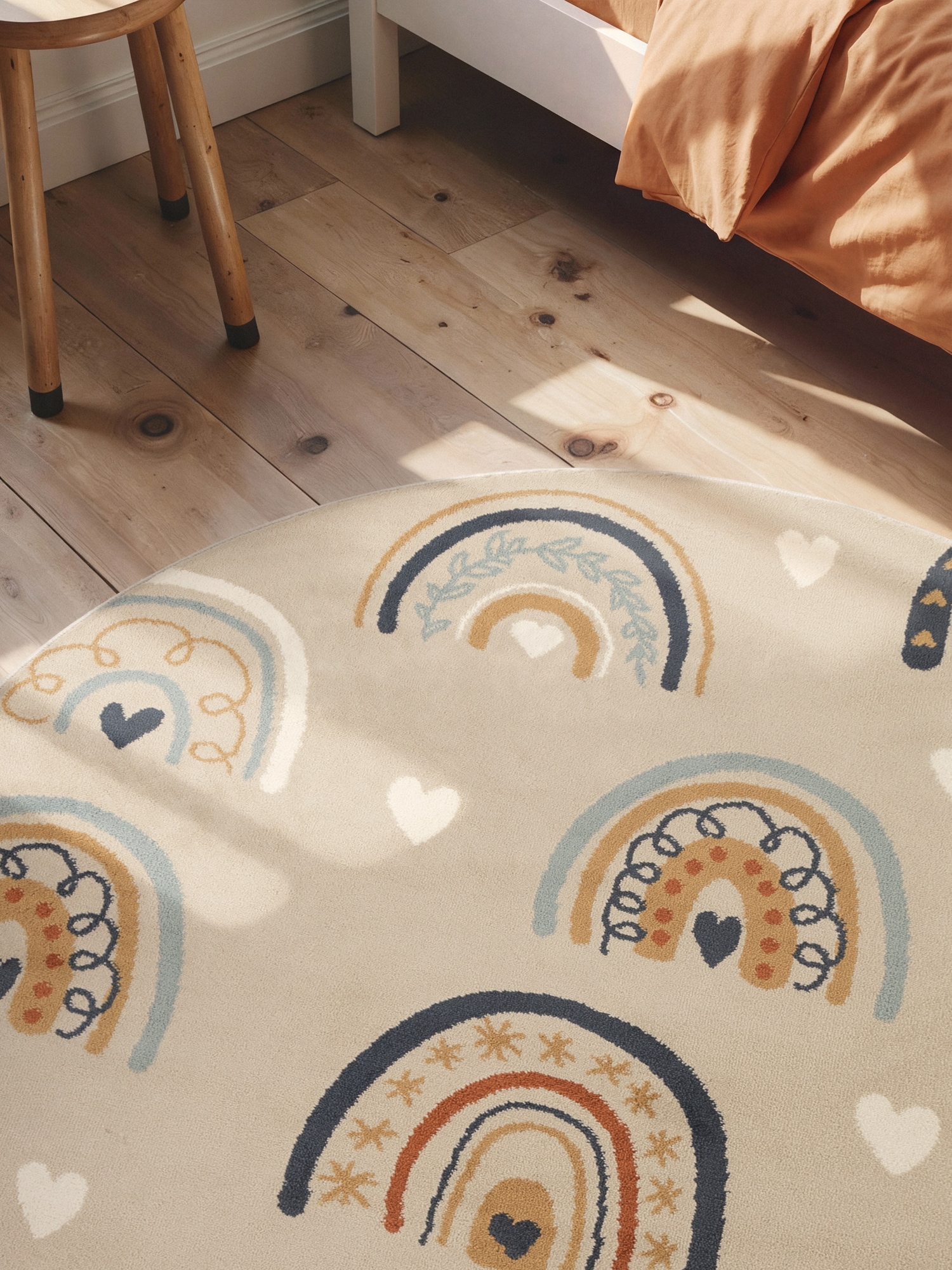 HANSE Home Kinderteppich »Bowie« rund 10 mm Höhe Pflegeleicht, Weich, Kinderzimmer, Spielteppich, Spielunterlage