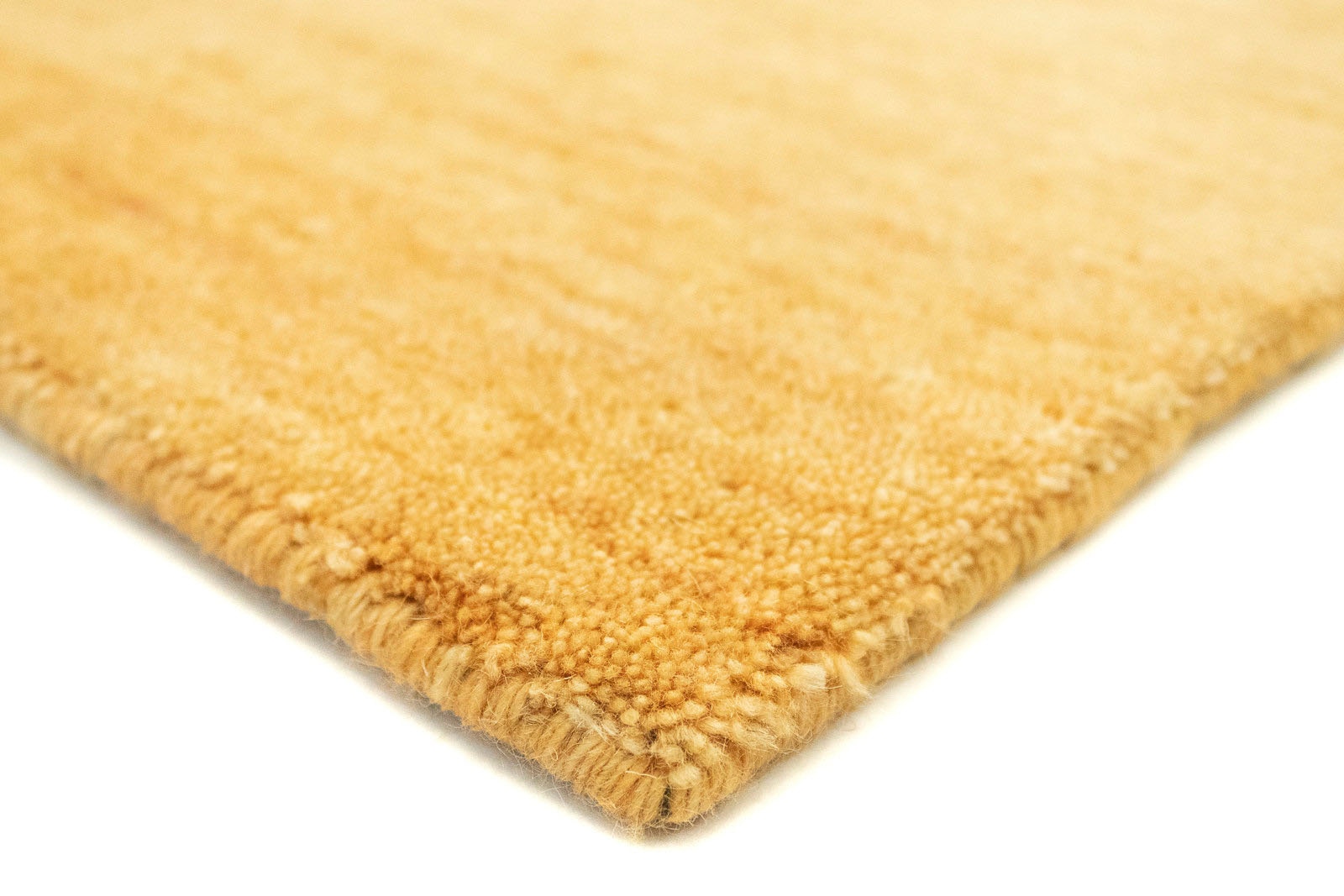 morgenland Wollteppich »Uni - Gabbeh Teppich - Softy«, rechteckig, 1,6 mm Höhe, Gabbeh Optik, Uni Farben, reine Wolle, sehr weicher Flor, Wohnzimmer