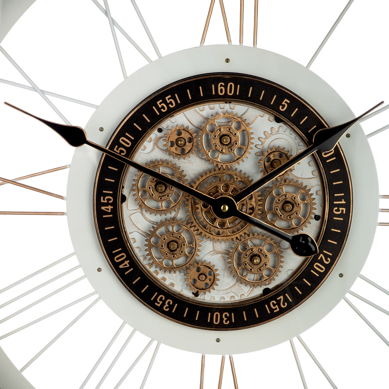 GILDE Wanduhr »Wanduhr rund Kello weiß H. 73 cm«