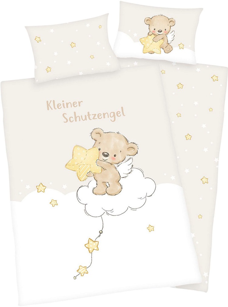 Babybettwäsche »kleiner Schutzengel«, (2 tlg.)