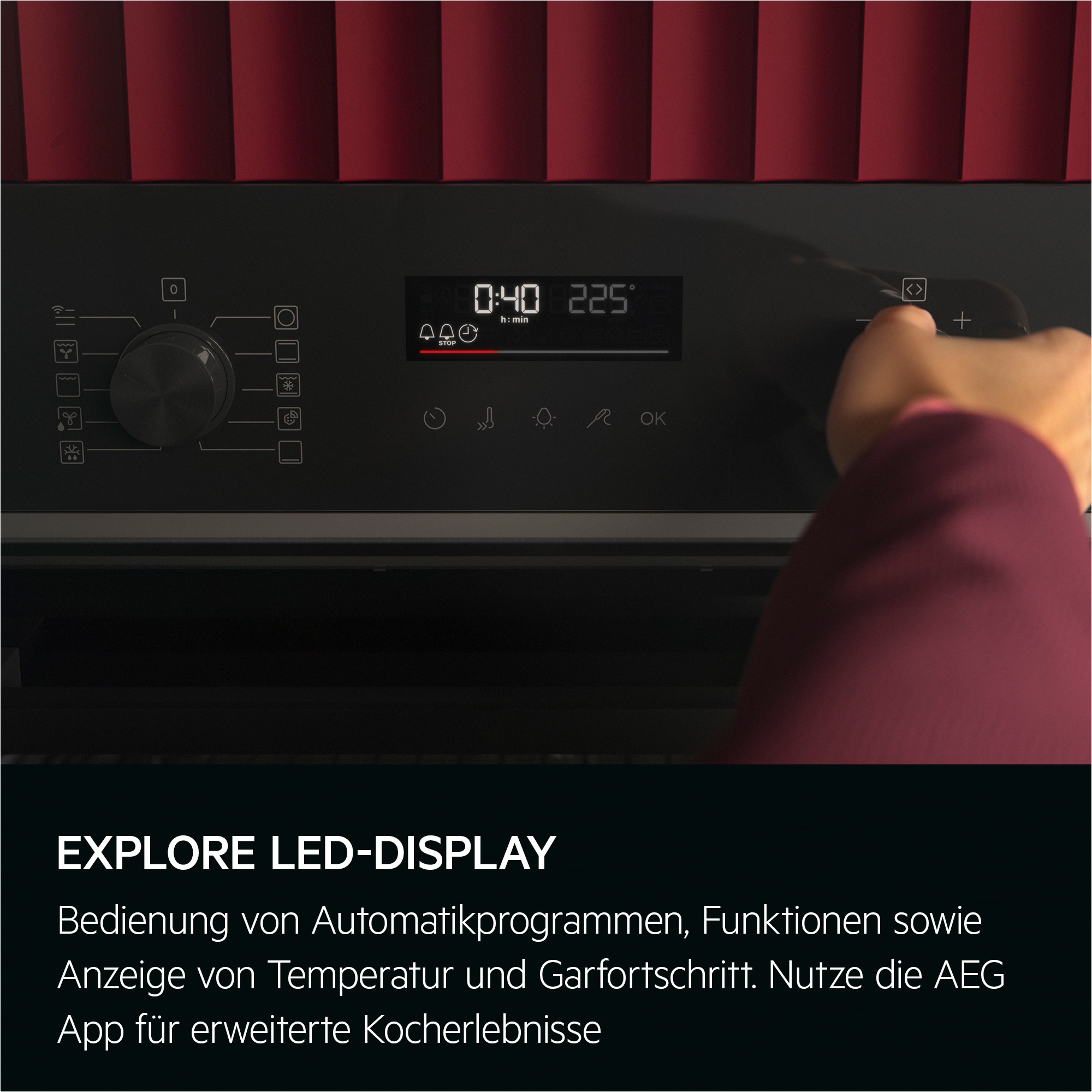 AEG Elektro-Herd-Set »HH24BSPIL«, Pyrolyse-Selbstreinigung, AirFry-Funktion