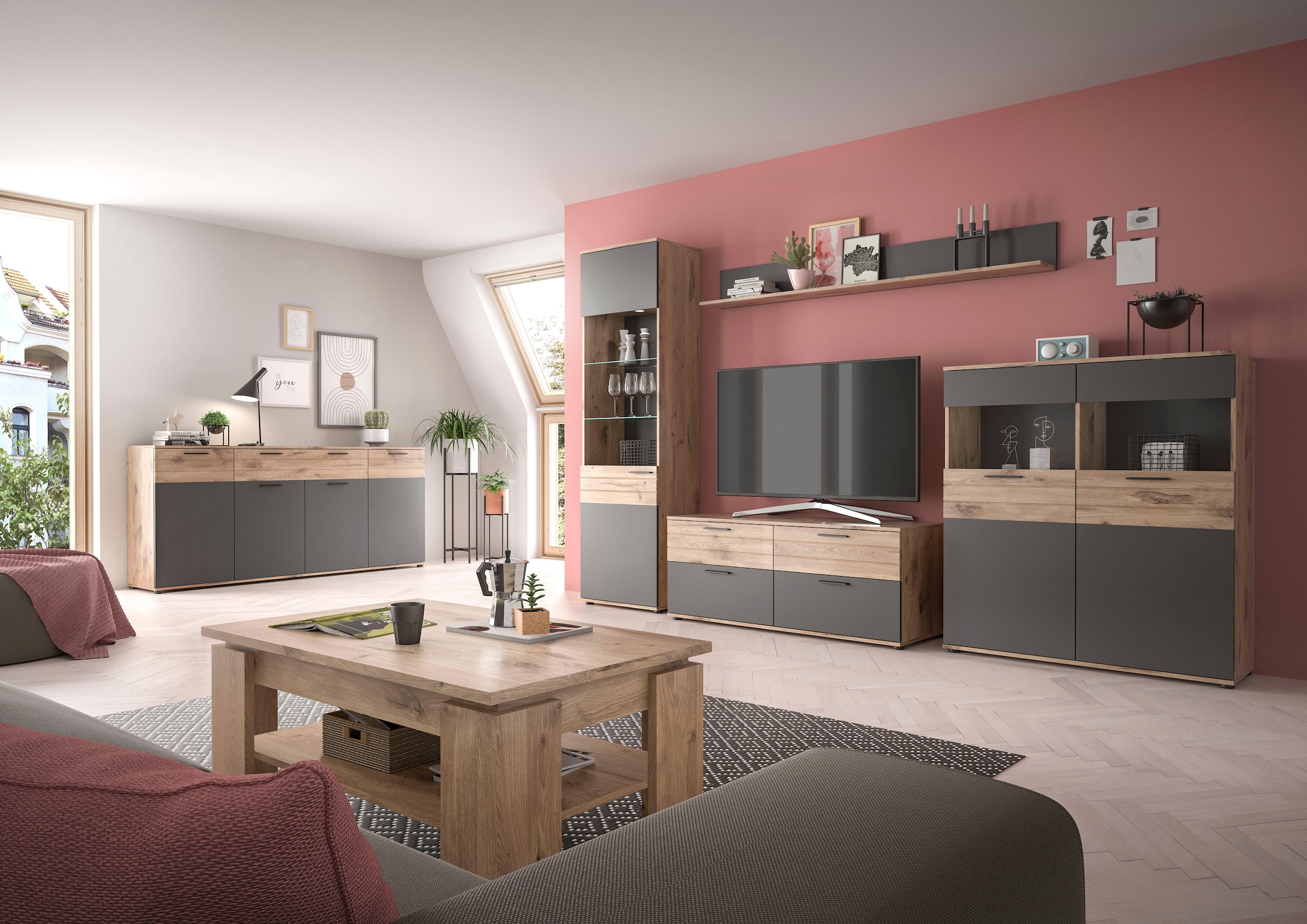 Home affaire Lowboard »Riga« Breote 130 cm