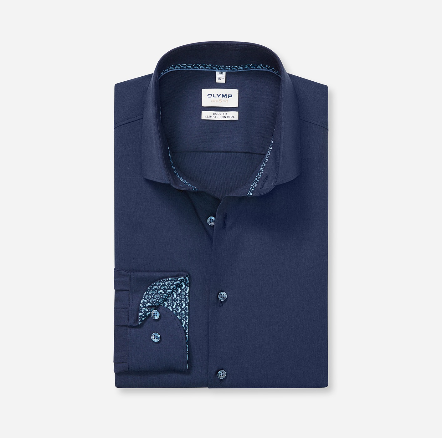 OLYMP Langarmhemd »Level Five« body fit, Businesshemd, Climate Control, Modern Kentkragen