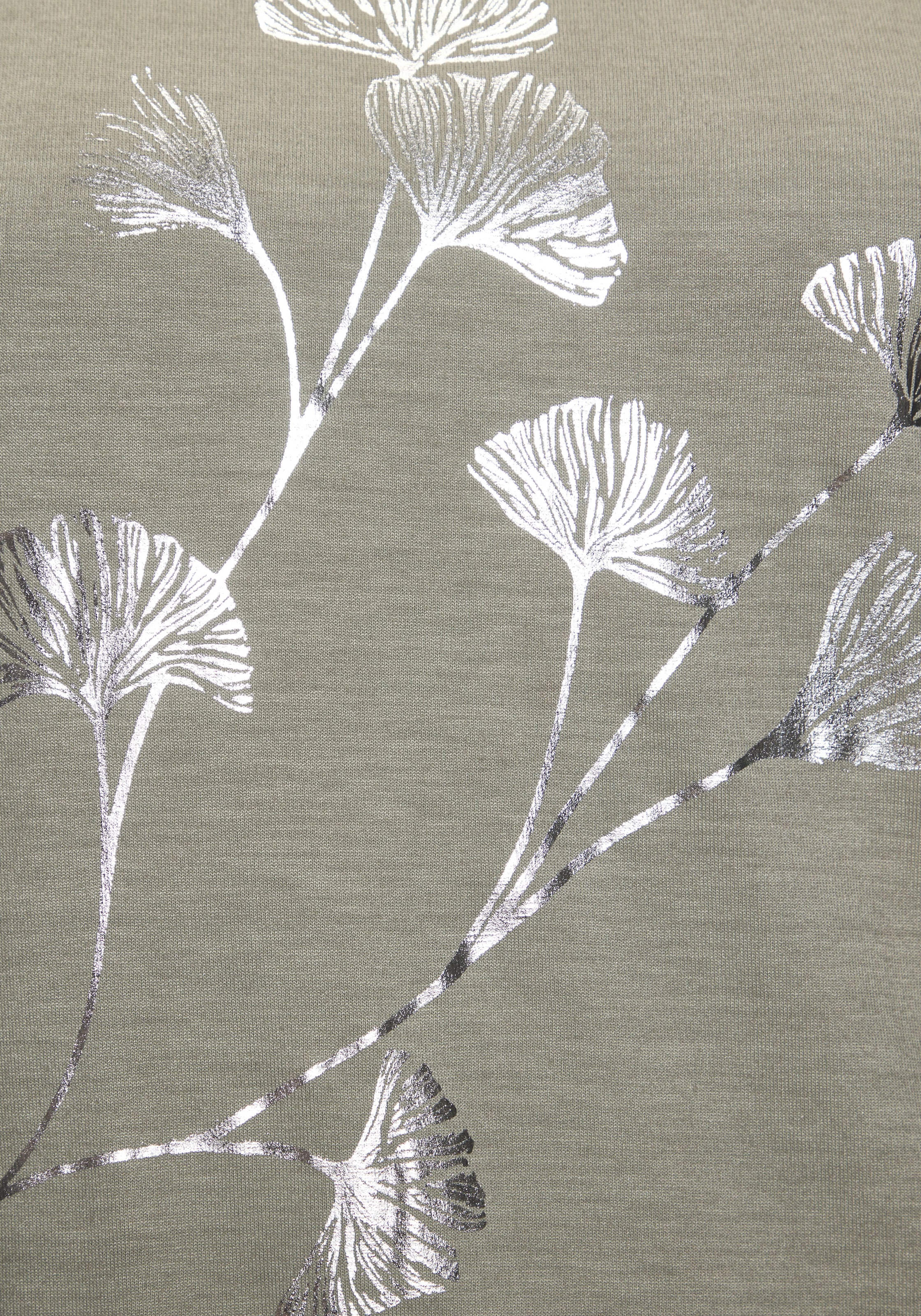Vivance Kurzarmshirt »mit schimmerndem Blumenprint«, aus elastischer Viskose-Qualität