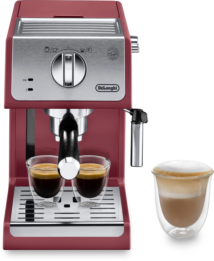 Siebträgermaschine »Active Line ECP 33.21.R«, 1100 Watt, 15 Bar