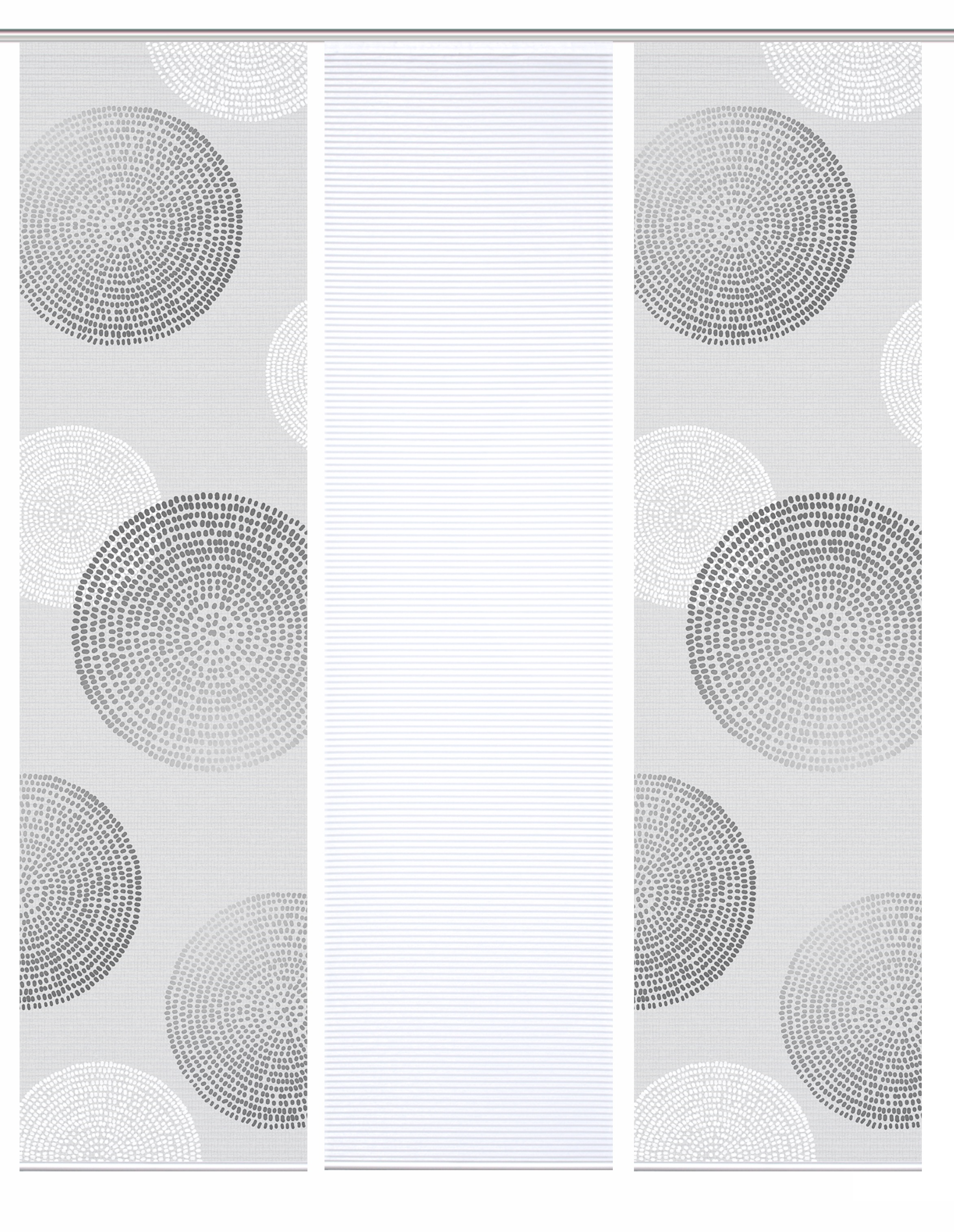 HOME in green Schiebegardine »GINNO« Paneelwagen 3 Stk. tlg. SET DIGITALDRUCK,BAMBUSOPTIK RECYCELT