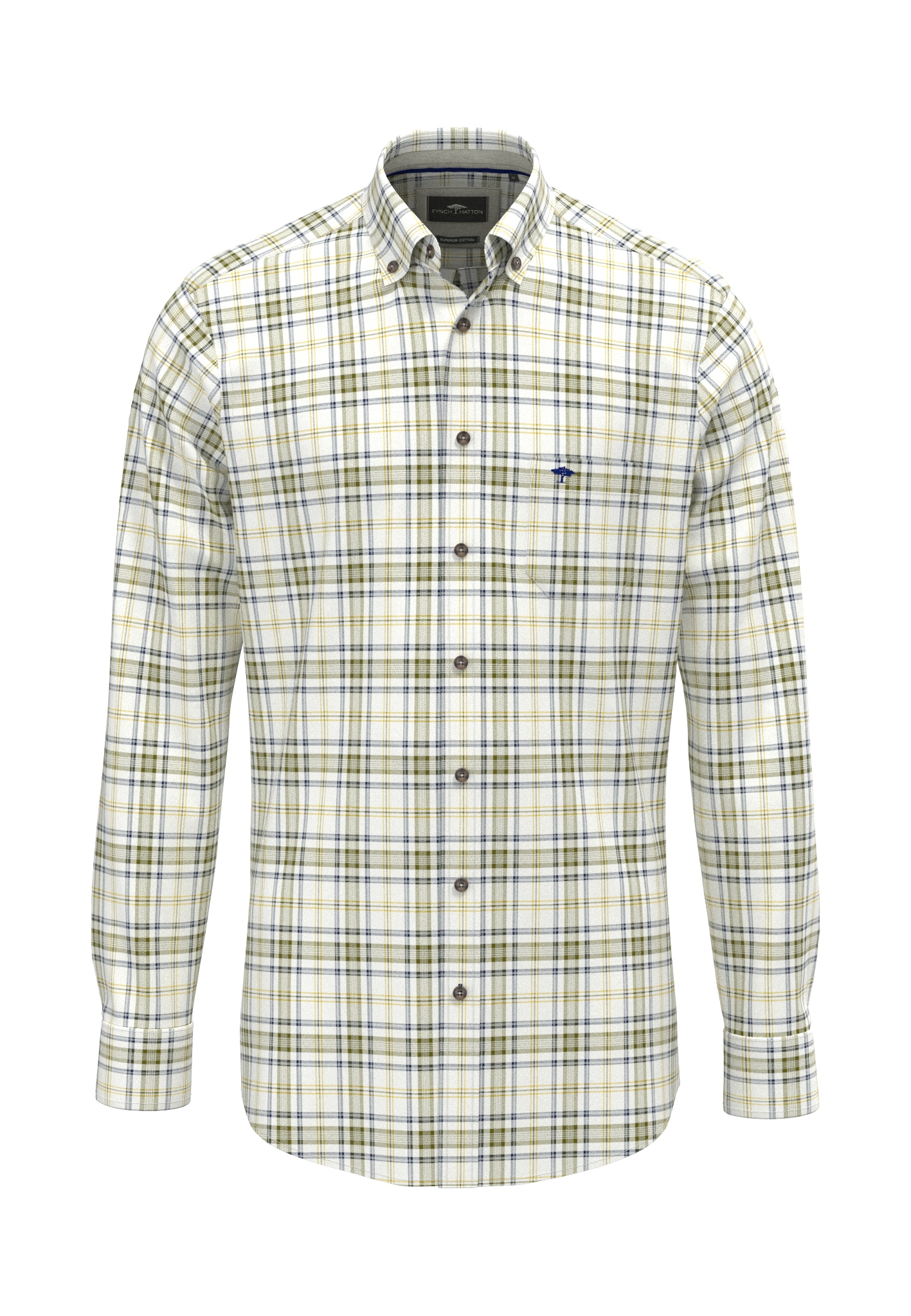 FYNCH-HATTON mit Button-Down-Kragen