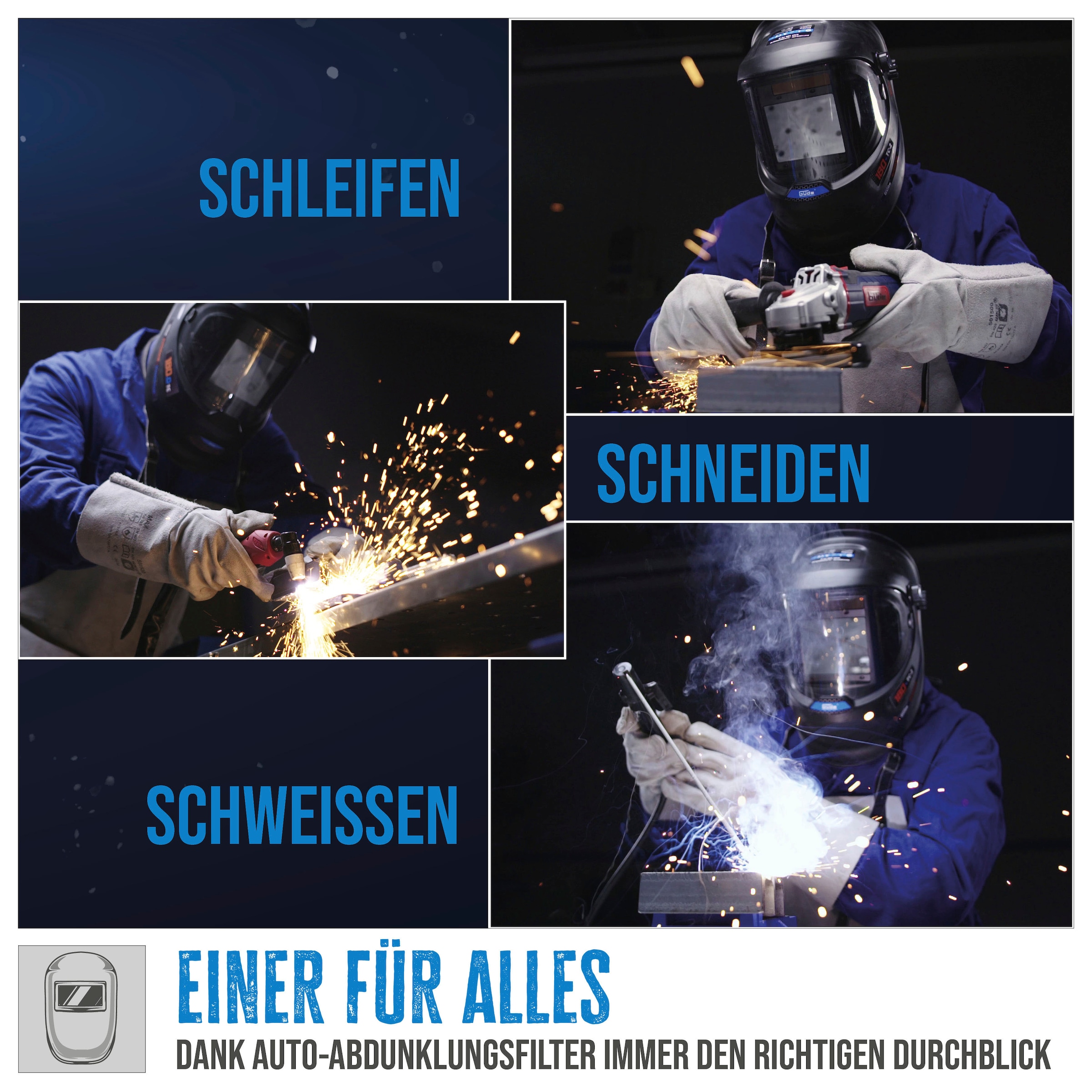 Güde Schweißhelm »»GSH-3S-VL-TC-2««, Automatik Schweißhelm