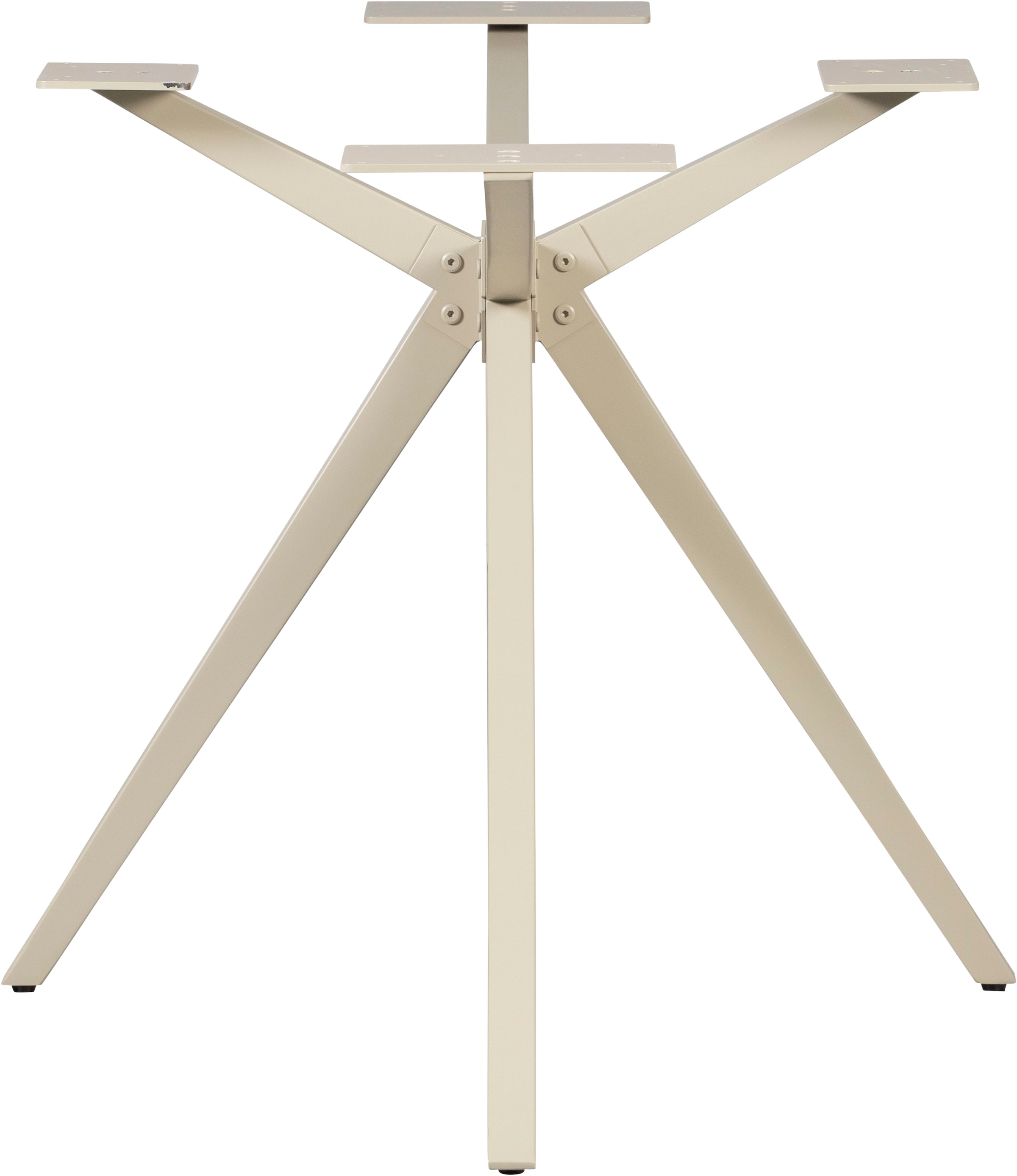 WOOOD Tischbein »Tablo Holland aus Metall mit Pulverbeschichtung Ø 80 x H 72 cm« Kreuzgestell Ø 3,5 cm, Tragkraft 120 kg, einfach zu montieren