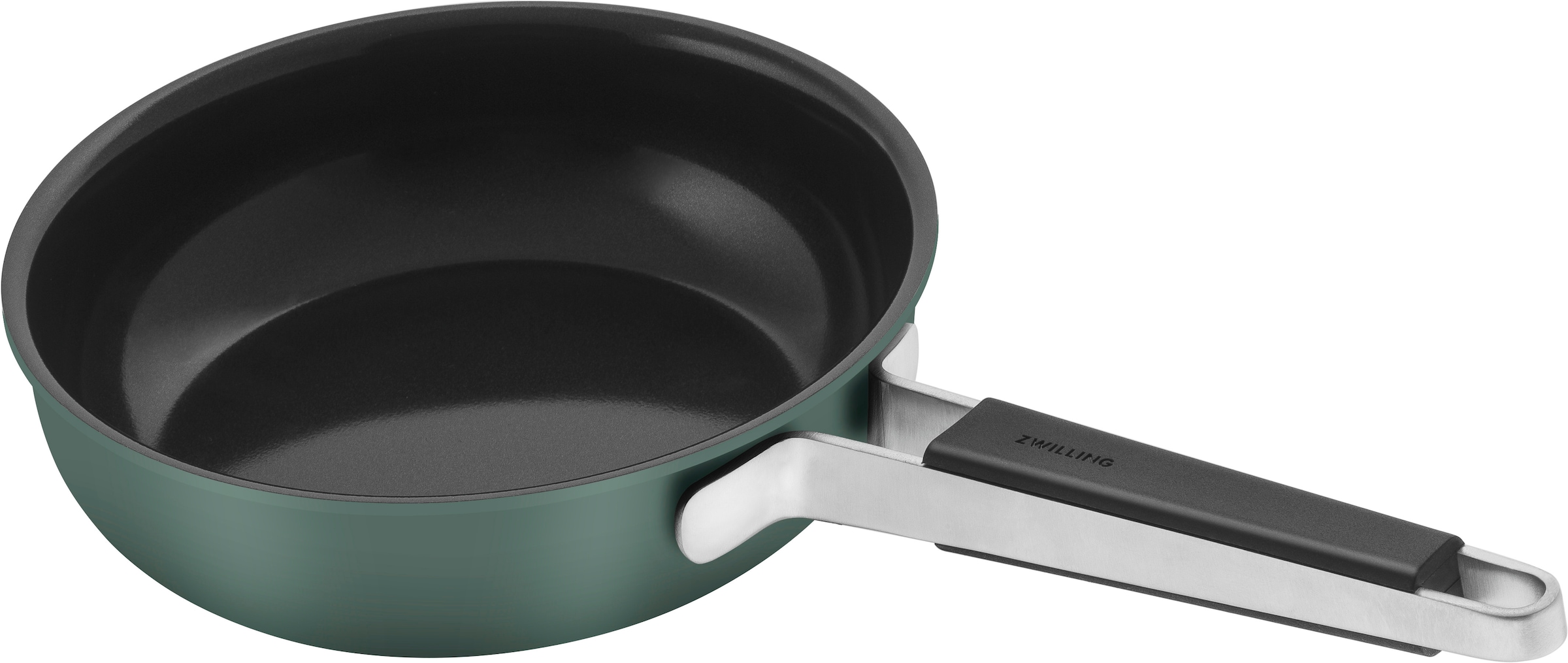 Zwilling Bratpfanne "Pure" Edelstahl 18/10 1 Stk. tlg. Keramikbeschichtung, Stay-Cool Griffe, Edelstahl