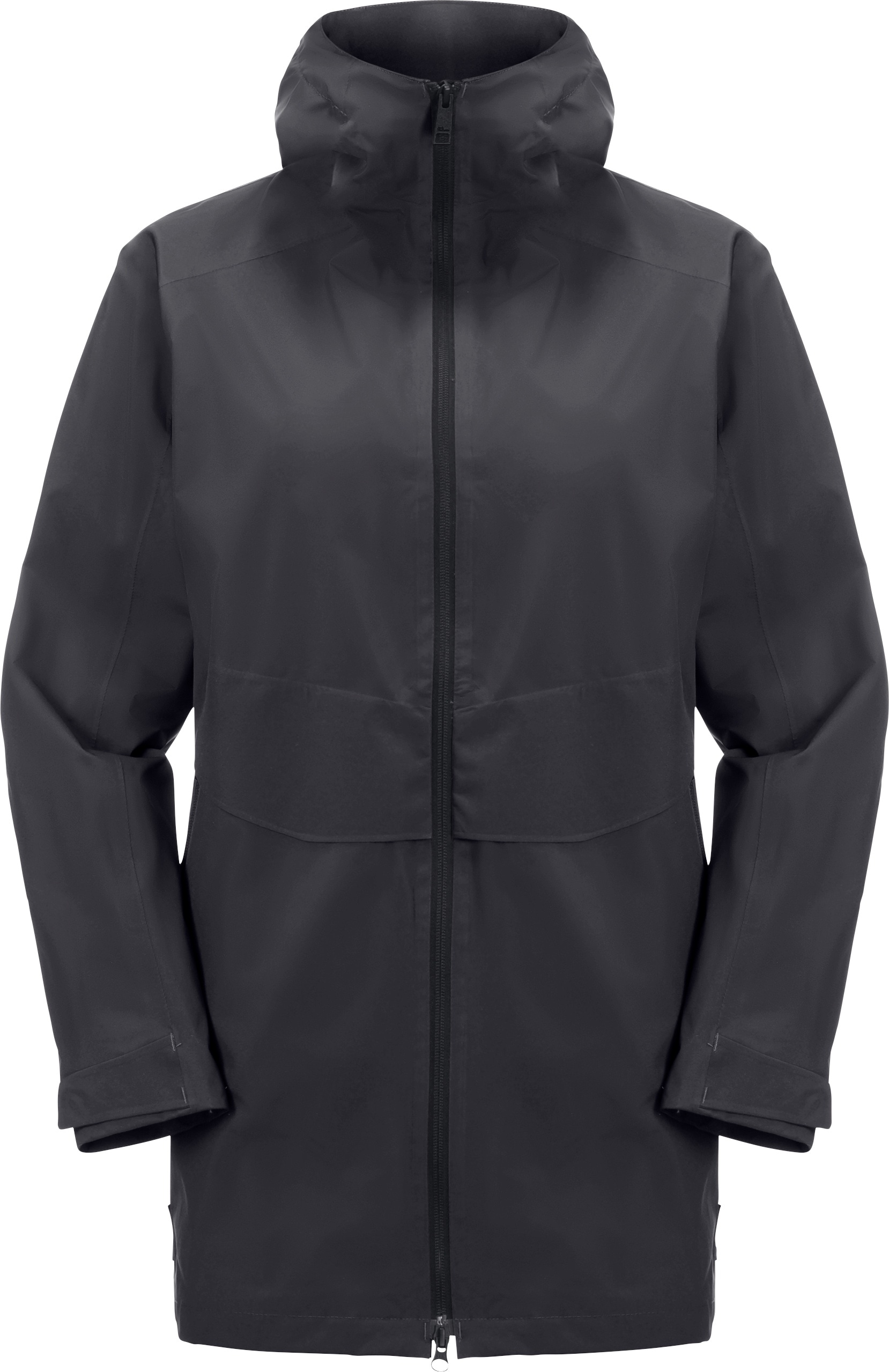 Jack Wolfskin Funktionsjacke »MAINKAI LONG JKT W«, mit Kapuze