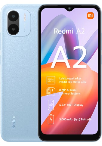 Xiaomi Smartphone »Redmi A2 2GB+32GB«, Hellblau, 16,6 cm/6,52 Zoll, 32 GB... kaufen