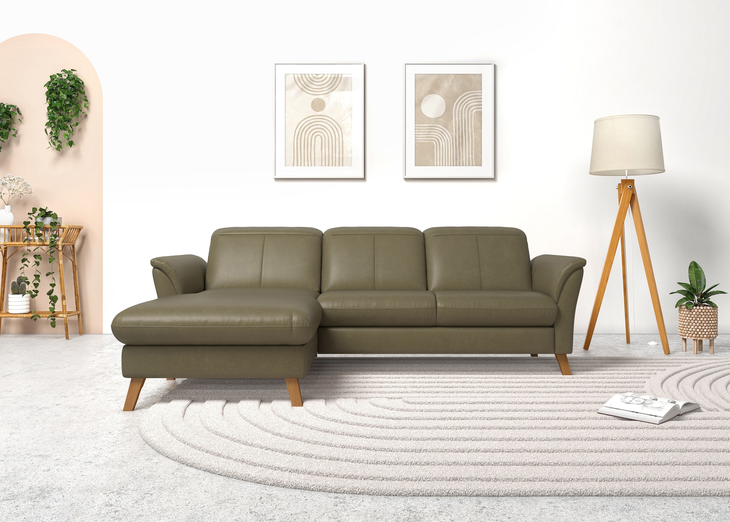 sit&more Ecksofa »Romero L-Form«, wahlweise mit oder ohne Relax-Funktion, Bettfunktion, Bettkasten