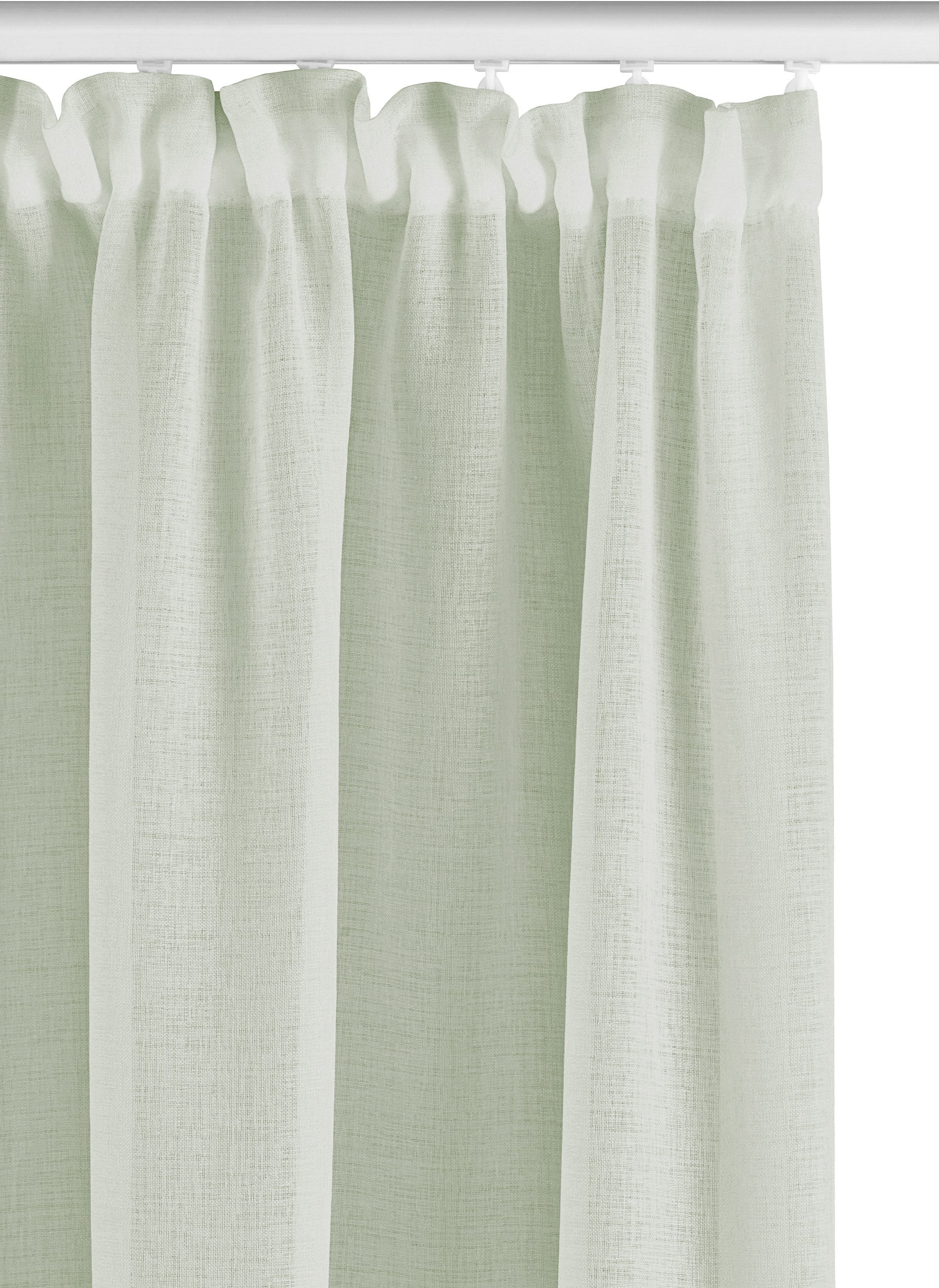 OTTO home Gardine »TENDER« Kräuselband 1 Stk. tlg. Leinen Optik mit Struktur, monochrom, Bestseller