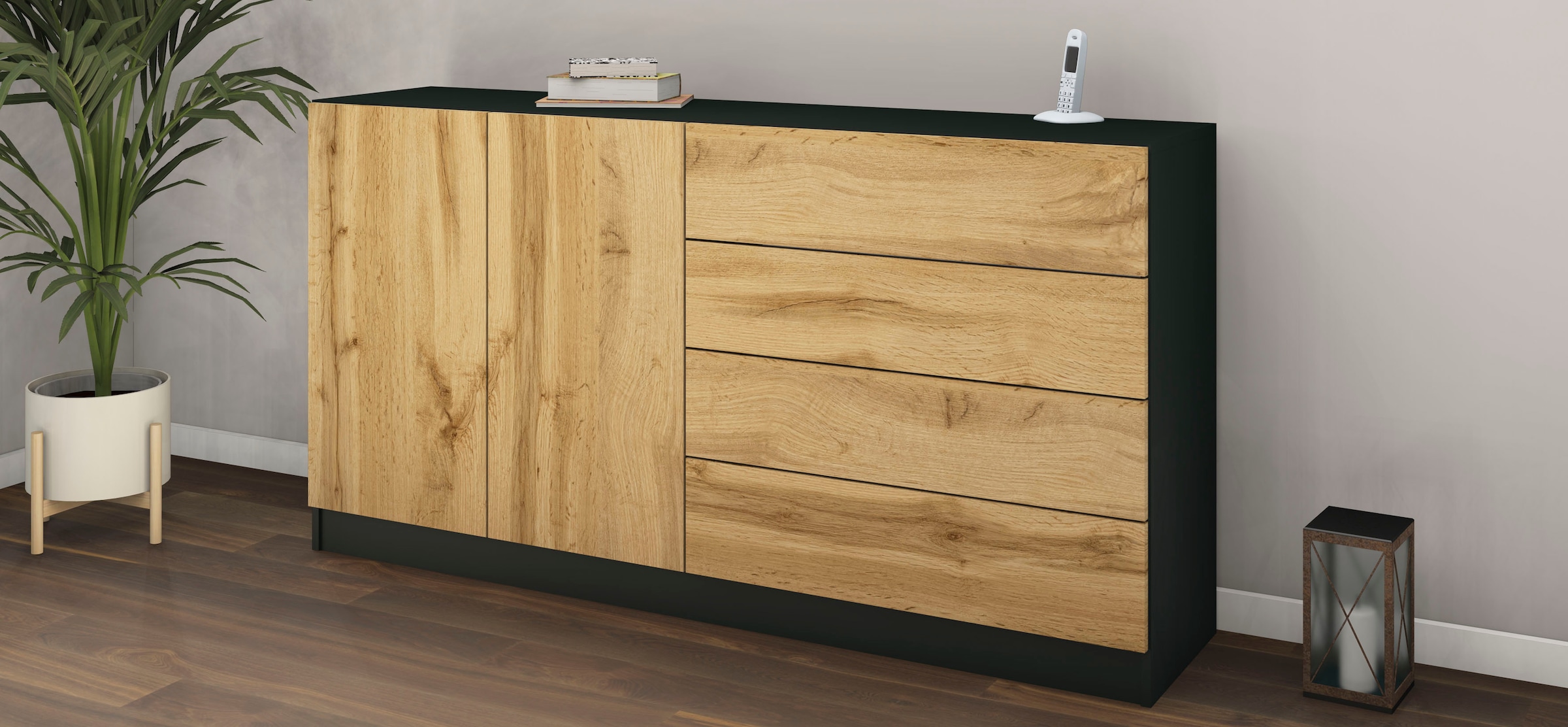borchardt Möbel Sideboard »Vaasa«, Breite Rechnung 152 cm bestellen auf