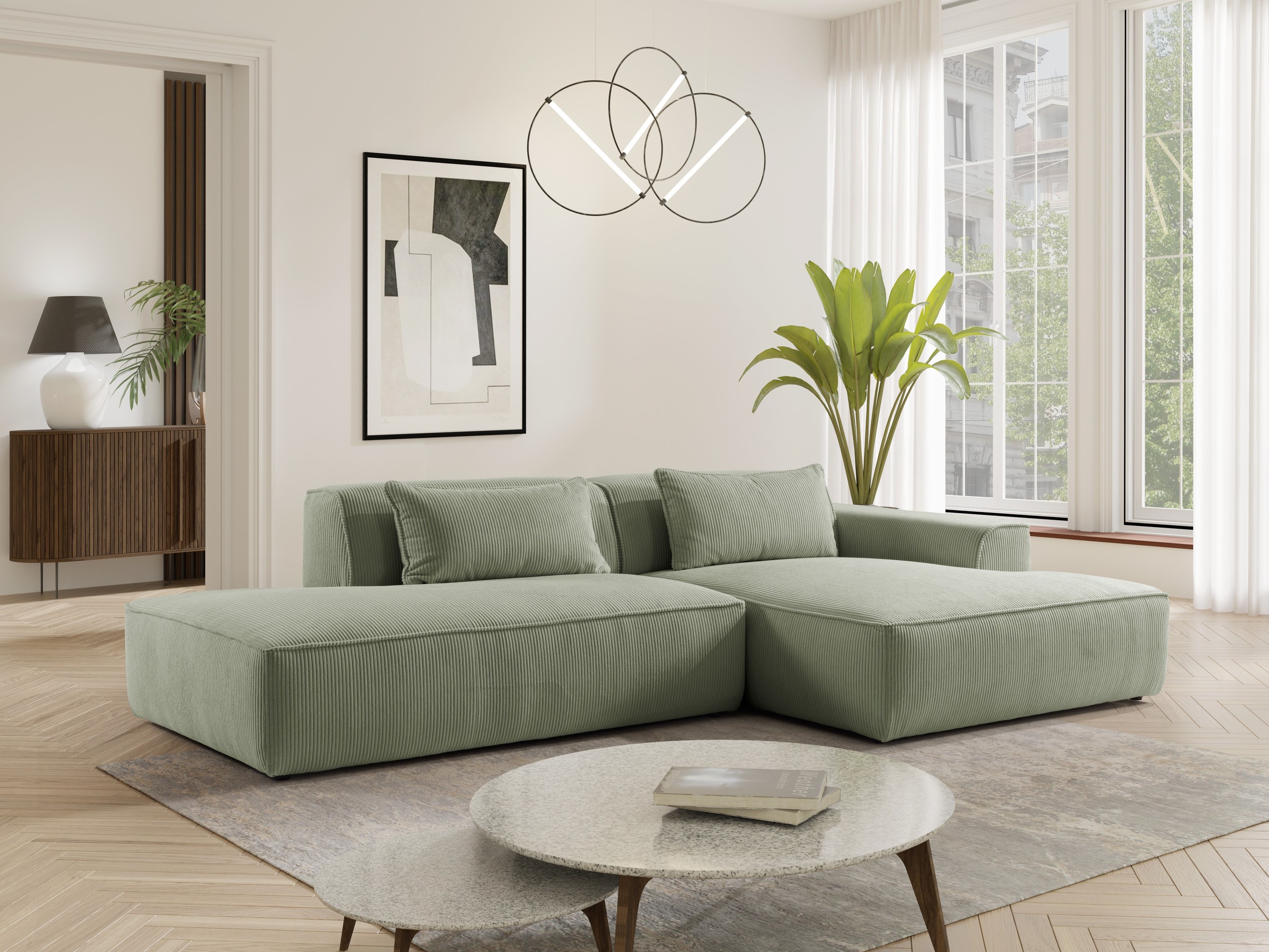 exxpo - sofa fashion Ecksofa »Billund modernes Designsofa, bequem und elegant, Breite 294cm, L-Form«