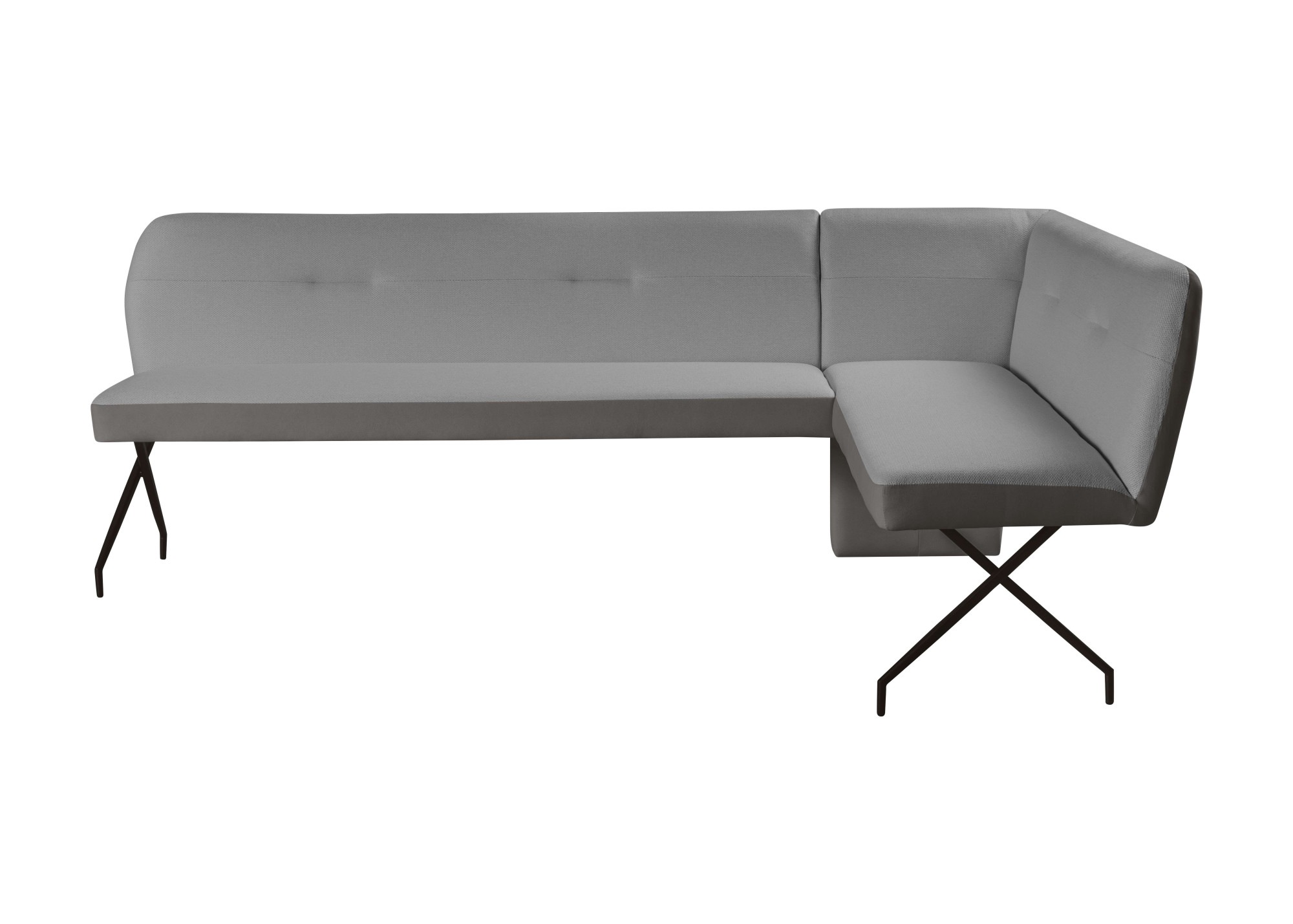 OTTO home Eckbankgruppe »Bruna Essecke, Sitzgruppe, Eckbankgruppe, Küchenbankgruppe« Set, 4tlg, 4 tlg. tlg. Stuhl: 360° drehbar (Rückst.), 2-Stoff-Design. Wellenfederung Eckbank