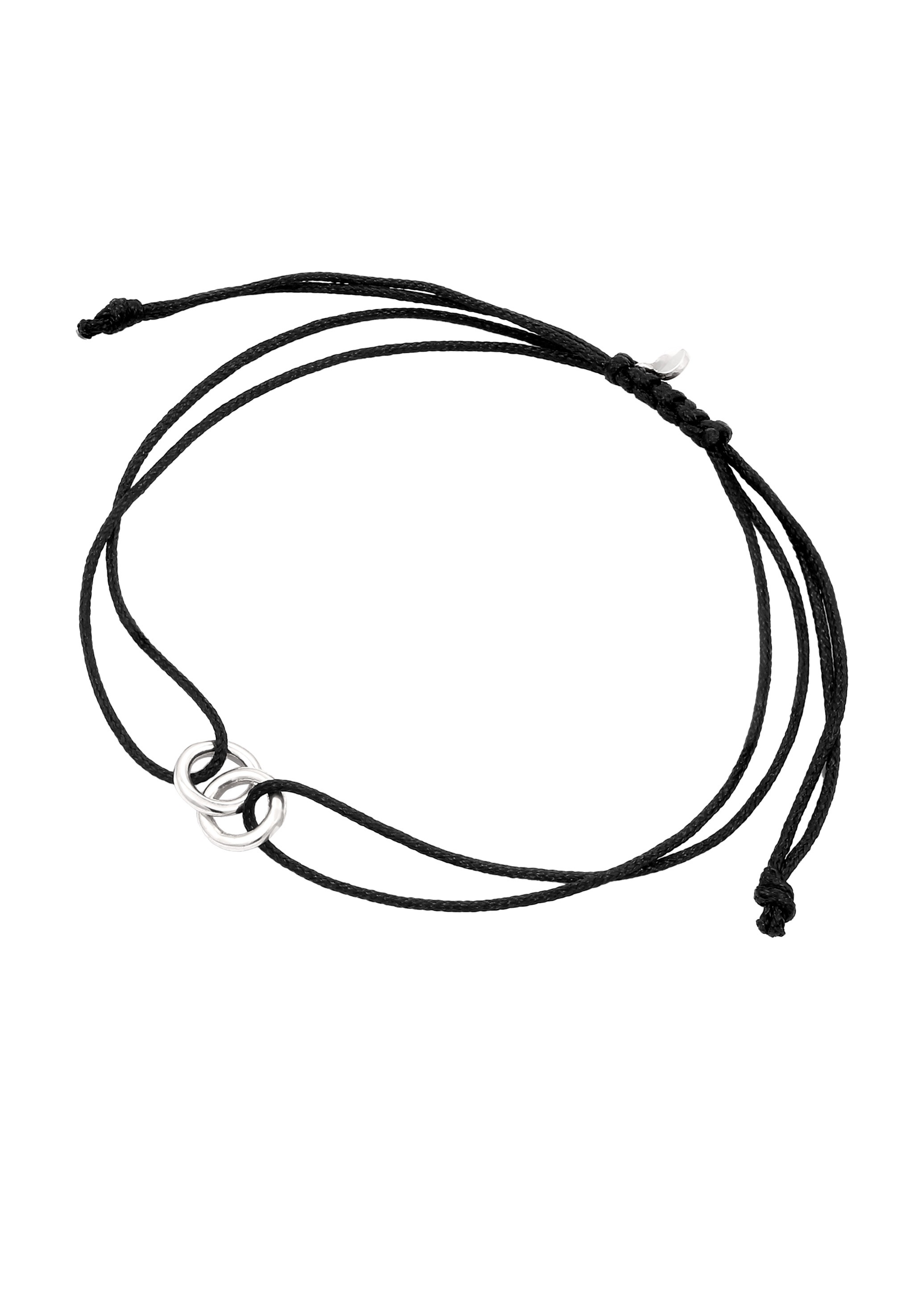 Elli Armkette »Armband Nylon Kreis Ringe 925 Sterling Silber«