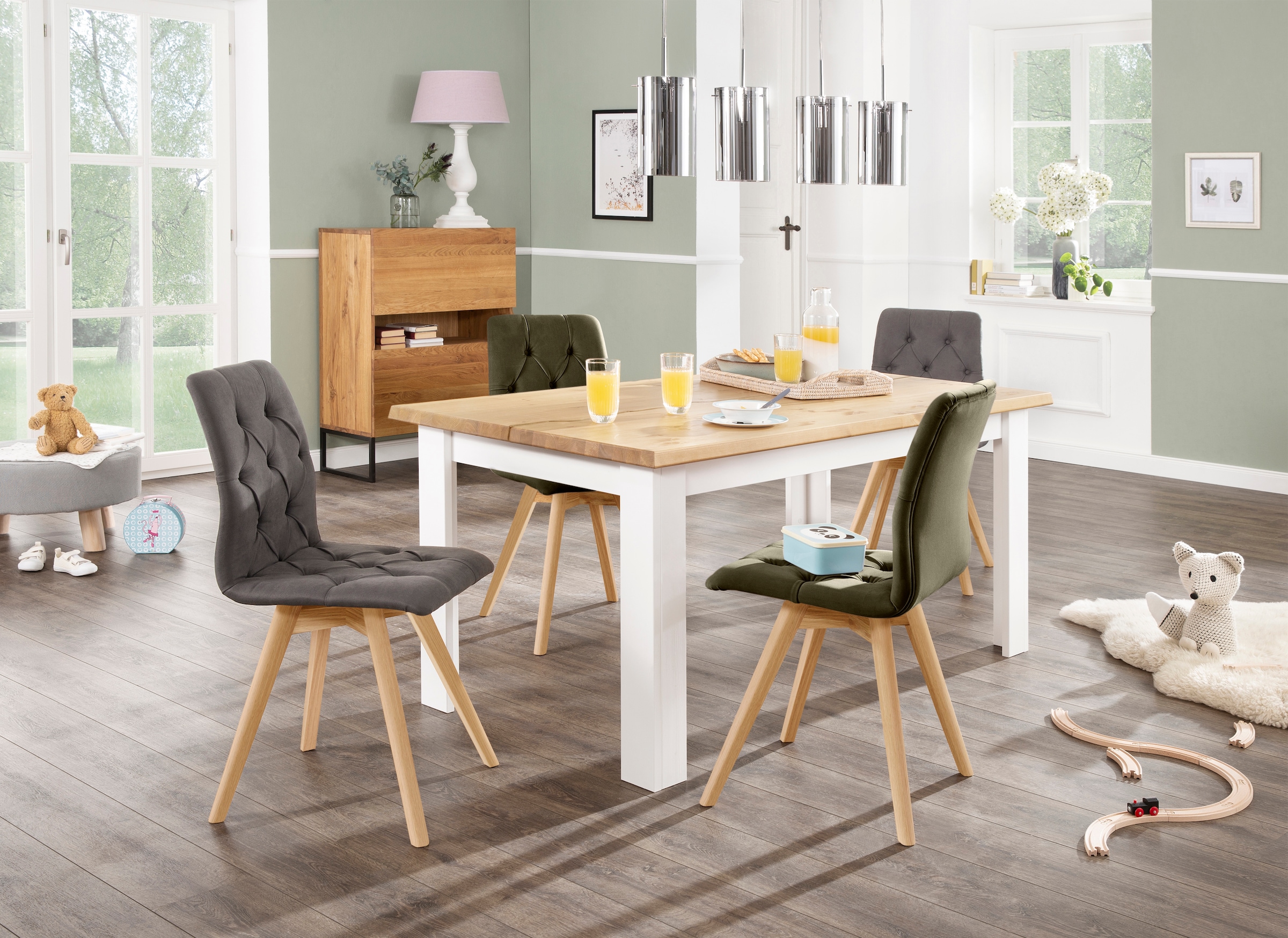 andas Esszimmerstuhl »Rania« (Set) 2 Stk.im 2er/4er/6er Set, Massivholzbeinen