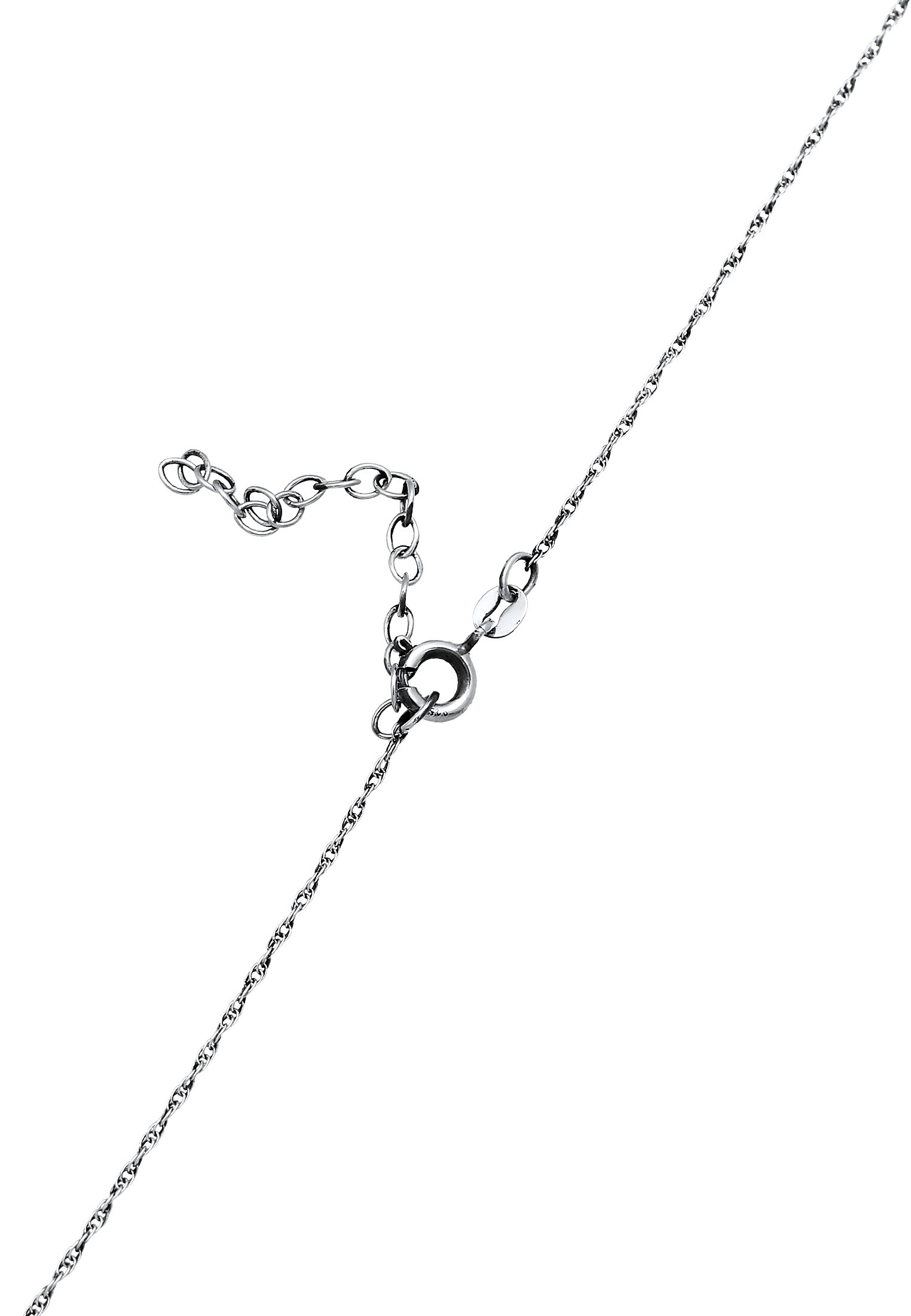 Kuzzoi Silberkette »Halskette Basic Gedrehte Gliederkette 925 Silber«