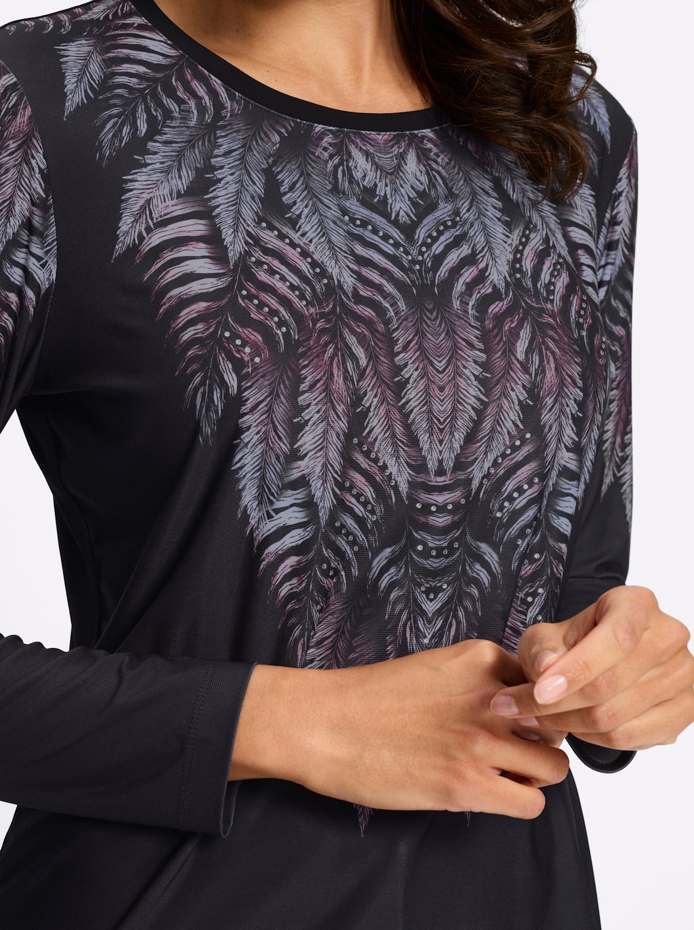 Lady Langarmshirt »Rundhals-Shirt« 1
