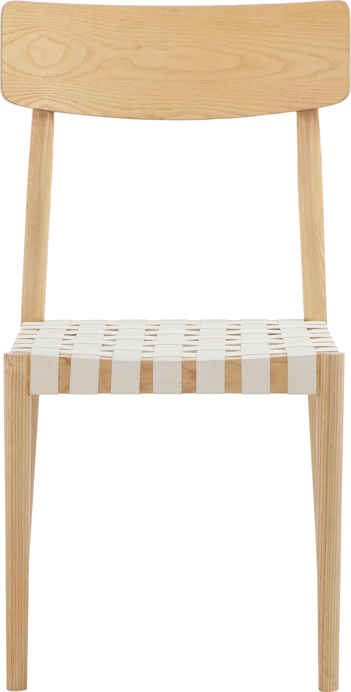 LeGer Home by Lena Gercke Esszimmerstuhl »Elain«, gewebten Sitzfläche, aus massivem Eschenholz, Sitzhöhe ca. 45 cm