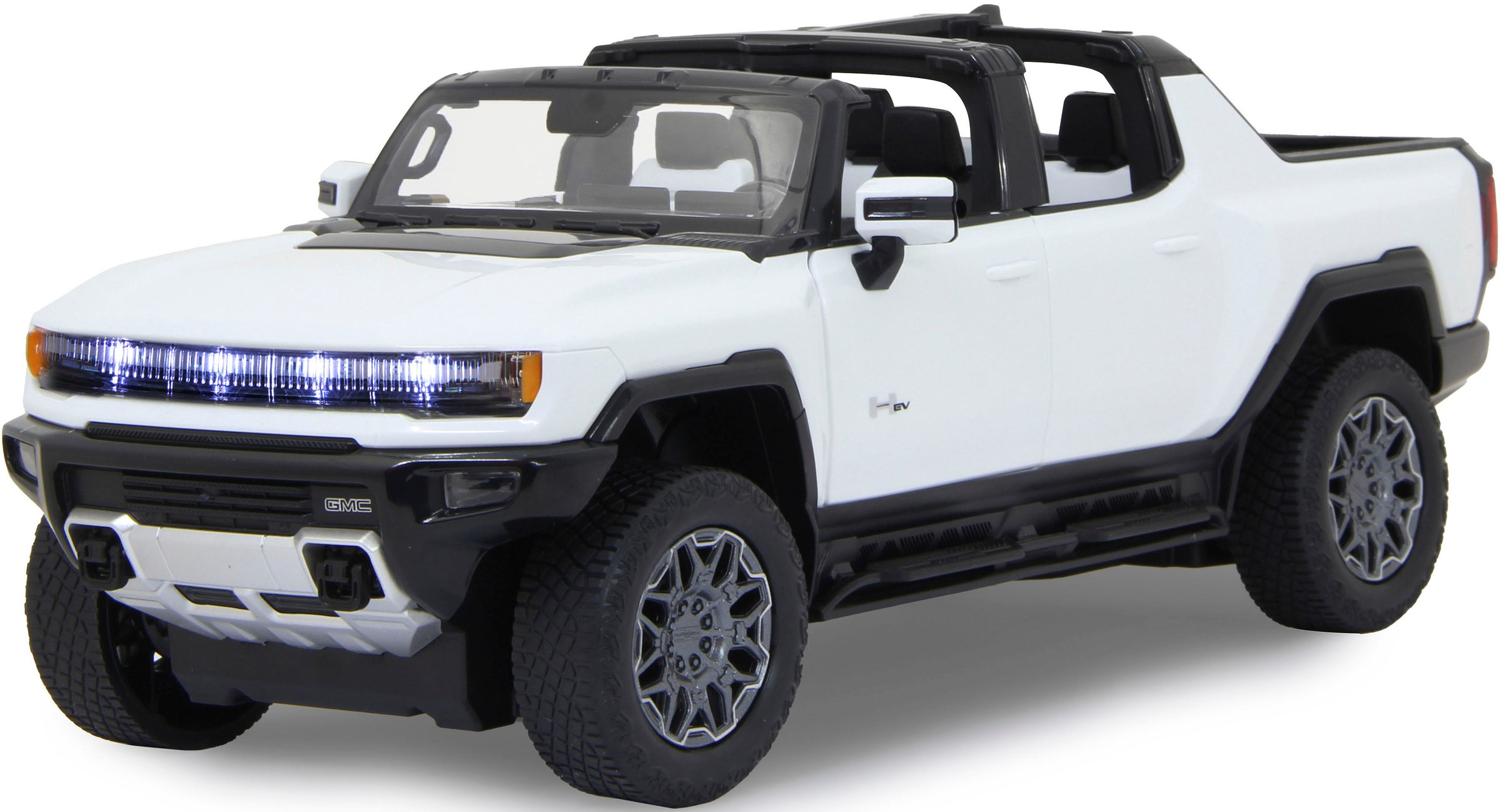Jamara RC-Auto »Deluxe Cars, Hummer EV 1:16, weiß - 2,4 GHz«, mit LED-Lichtern