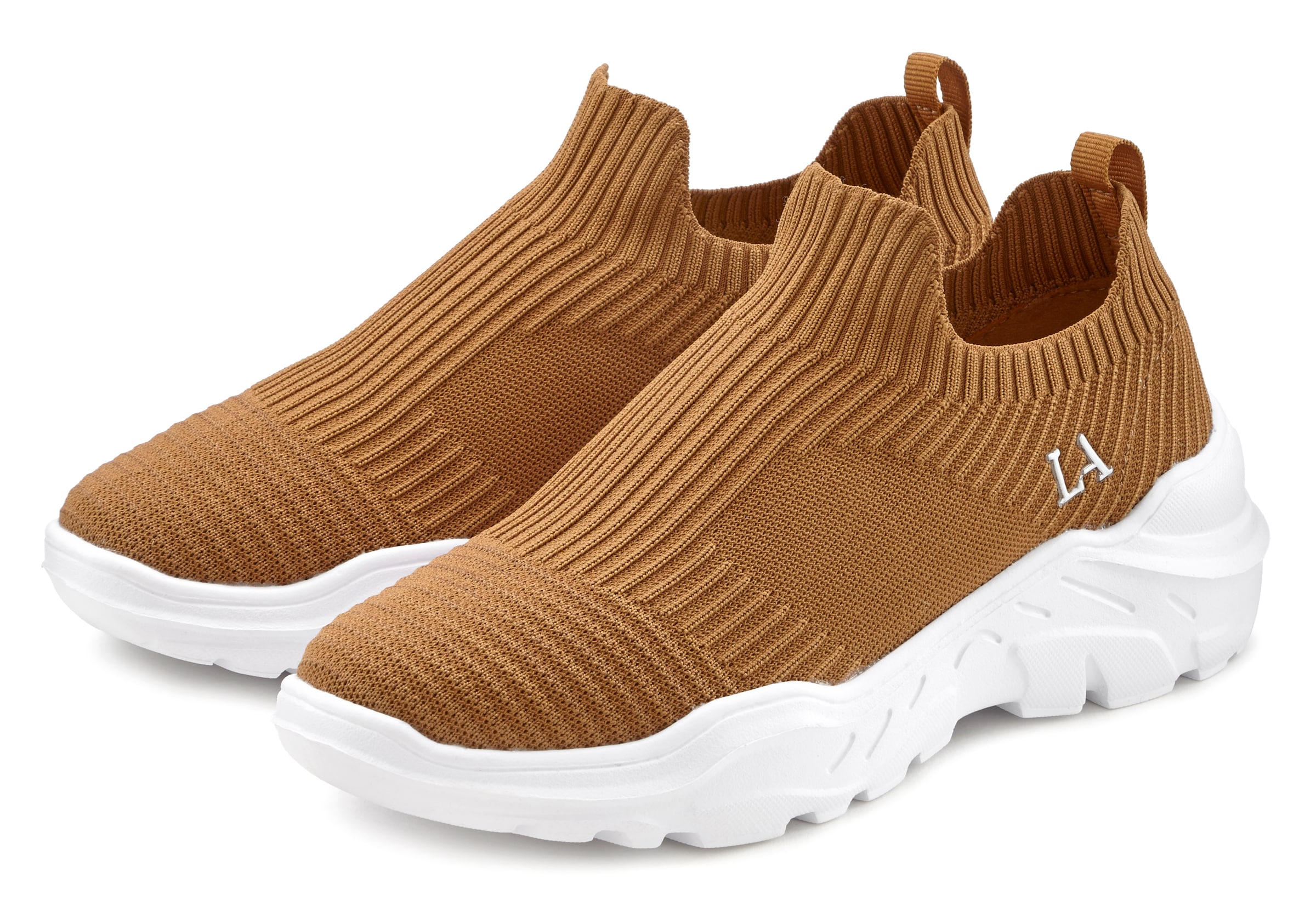 LASCANA Sneaker, Halbschuh, Slipper, Freizeitschuh zum Reinschlüpfen VEGAN
