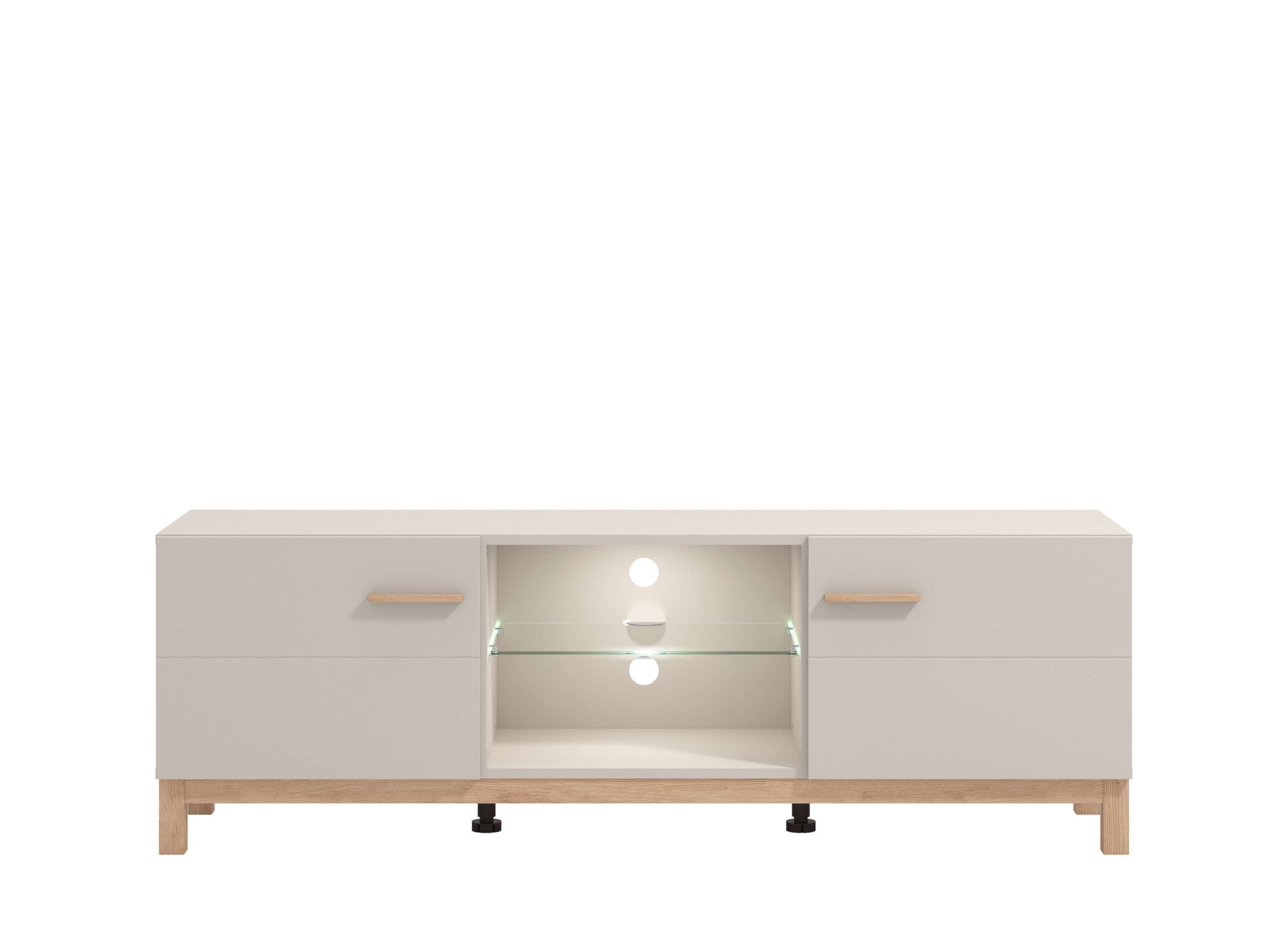 Home affaire TV-Bank »Essex, TV-Board, TV-Kommode, TV-Schrank, TV-Unterschrank, TV-Möbel« Elegantes Lowboard (154 cm) in Kaschmir mit viel Stauraum