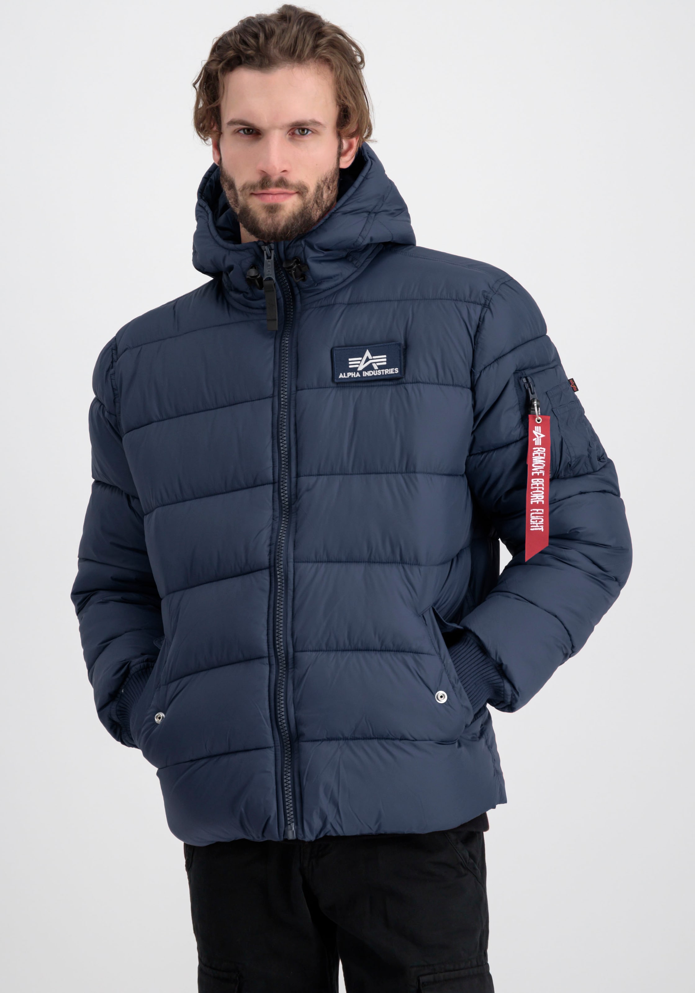 Steppjacke »Hooded Puffer Alpha FD«, mit Kapuze