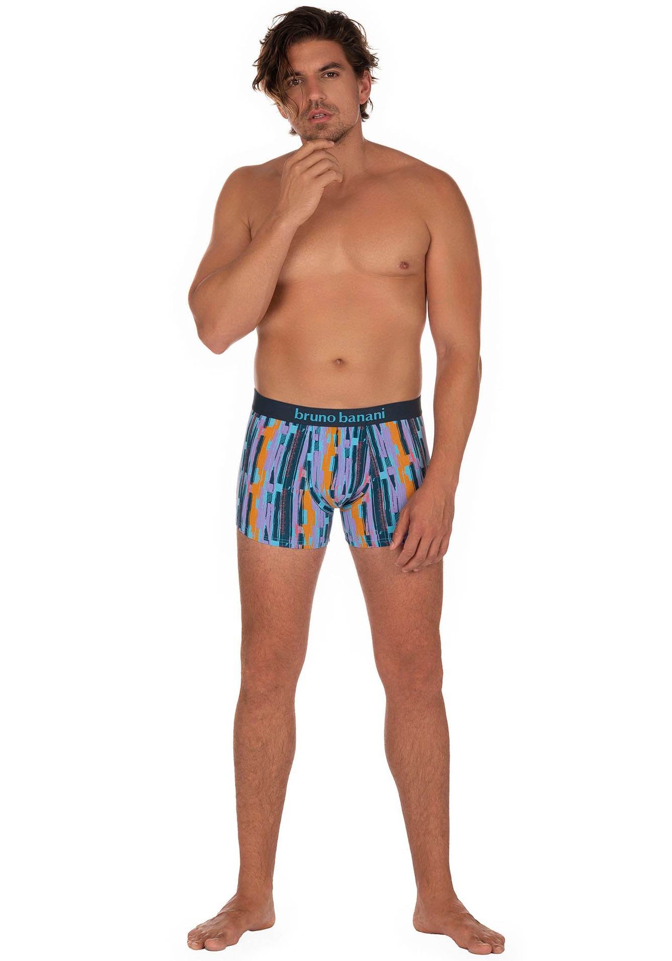 Bruno Banani Boxershorts »Retro Pants«, (2er Pack), mit stylischen Mustern