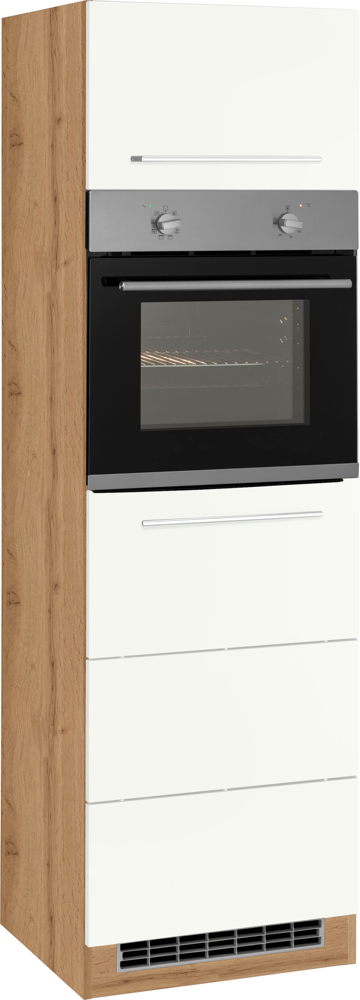 HELD MÖBEL Backofen/Kühlumbauschrank »Wien«, 60 cm breit, für autarken Backofen und Einbaukühlschrank