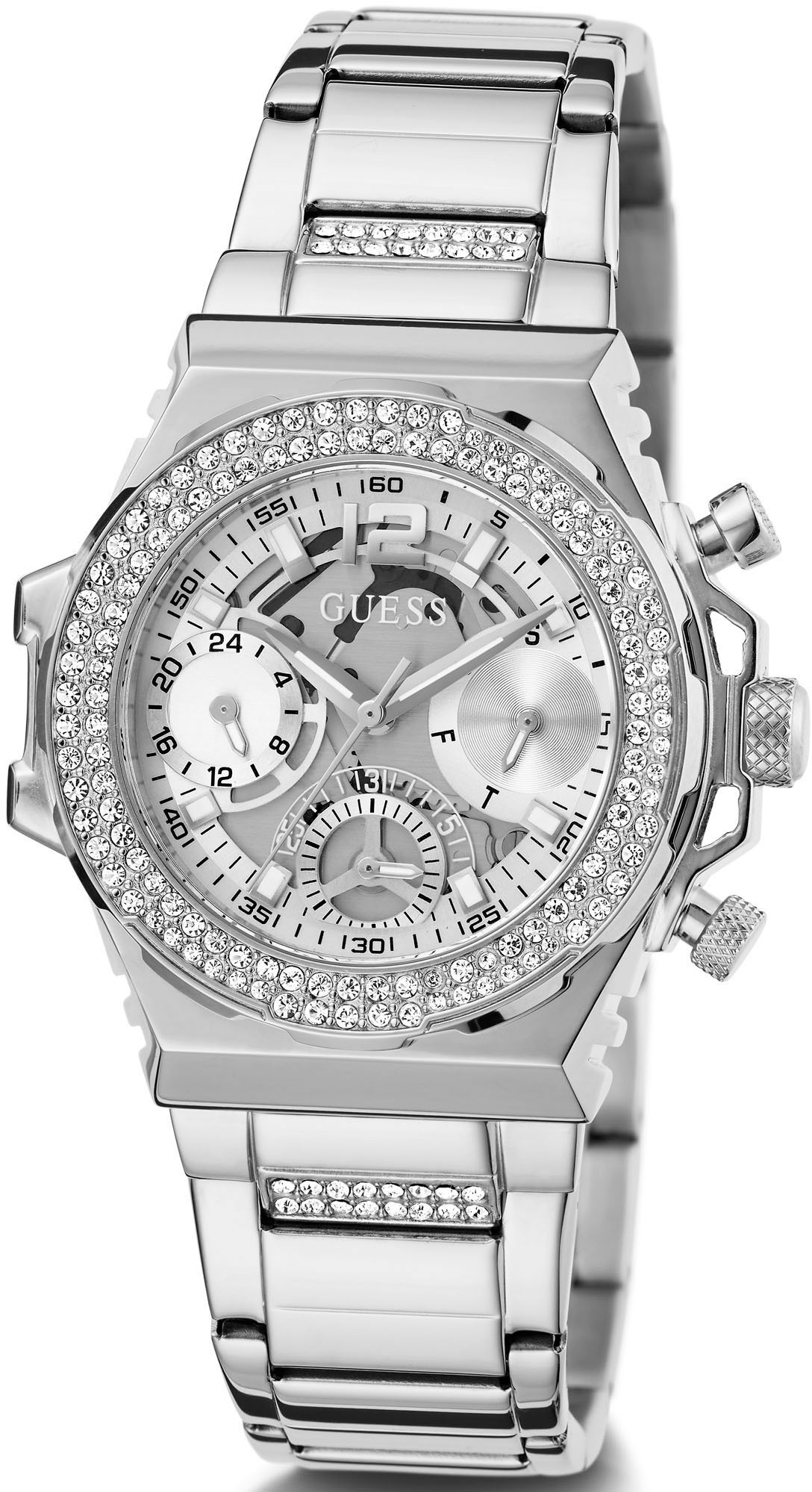 Guess Multifunktionsuhr »GW0552L1«, Armbanduhr, Quarzuhr, Damenuhr