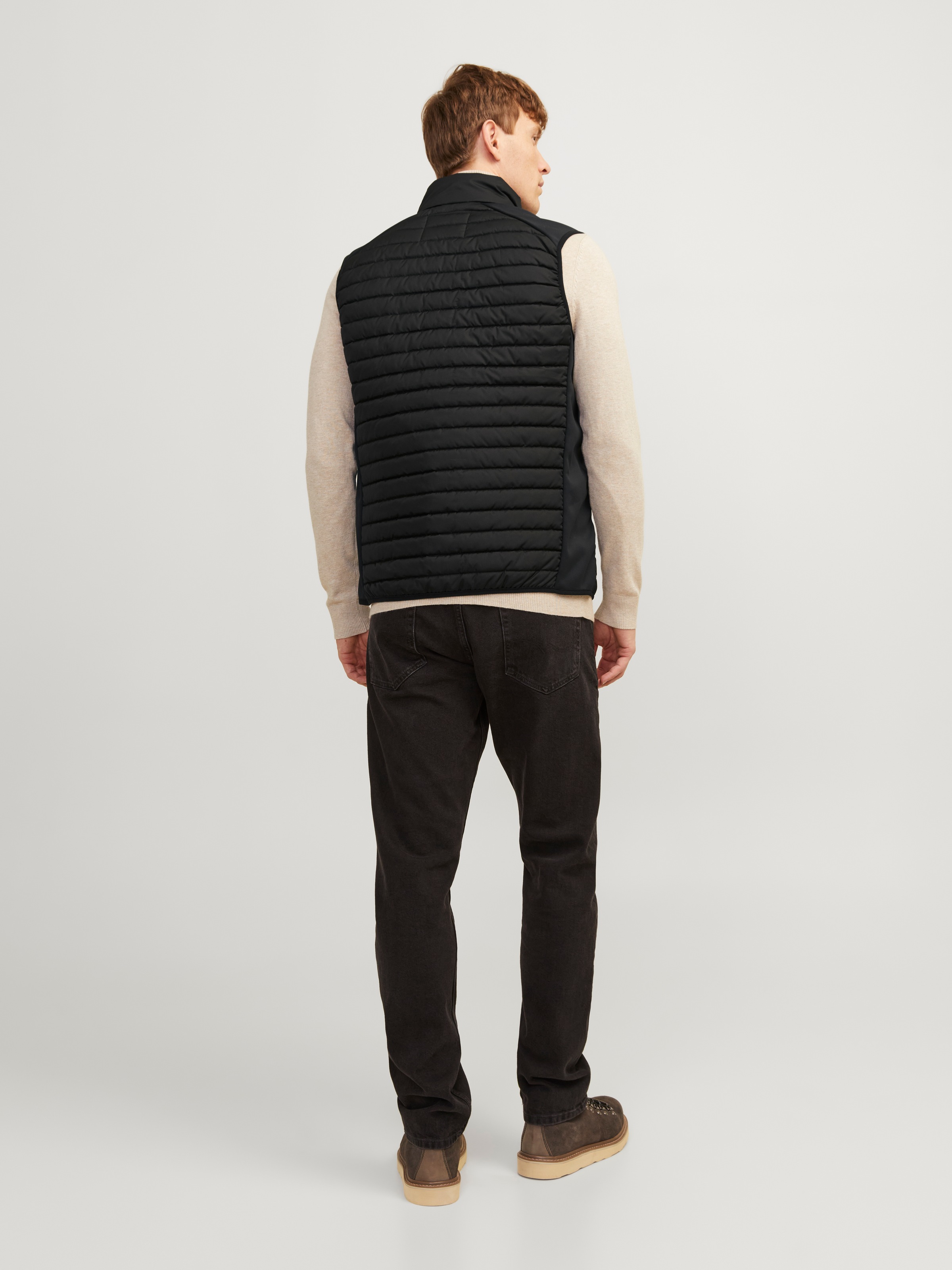 Jack & Jones Steppweste »JJEMULTI BODYWARMER COLLAR NOOS« normal, Polyester, ohne Kapuze