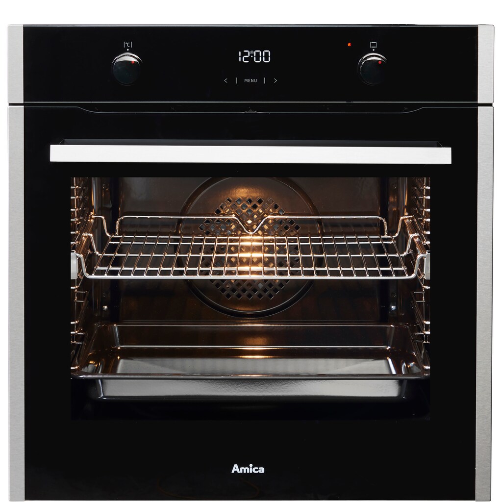 Amica Einbaubackofen »EBX 944 710 E«, EBX 944 710 E, mit 1-fach-Teleskopauszug, Steam Clean