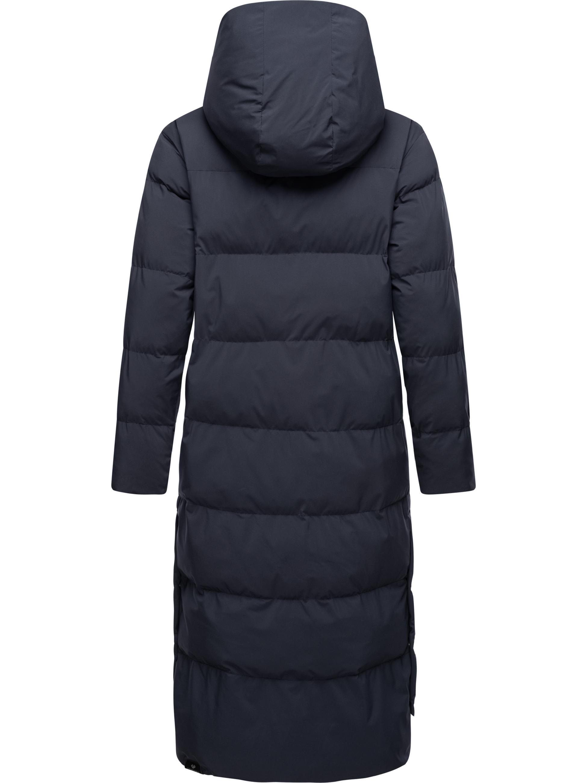 Ragwear Wintermantel »Wintermantel Patrise«, Extralanger Damen Winter Steppmantel mit Gehschlitzen