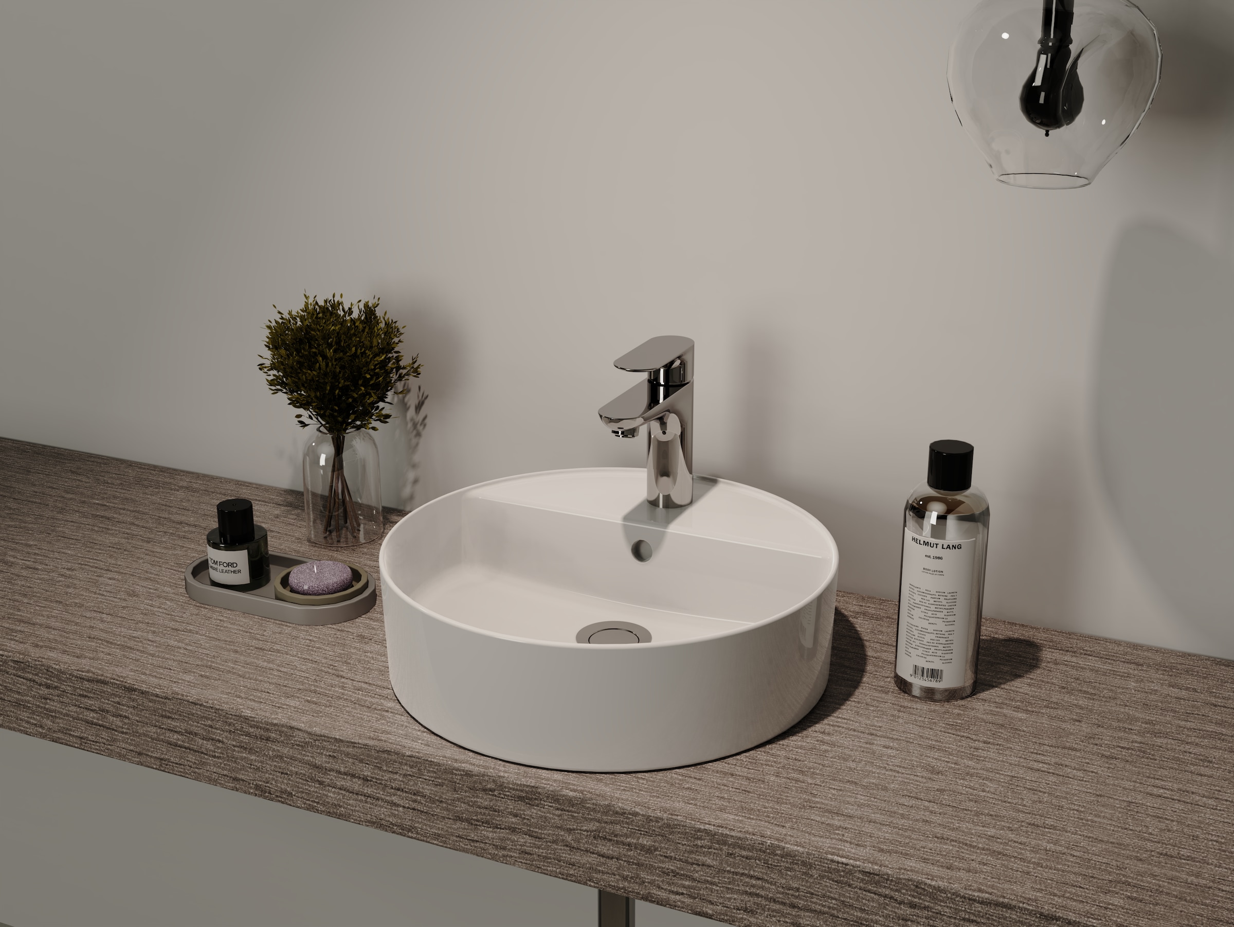 welltime Aufsatzwaschbecken »RONDO« NANO Glasur