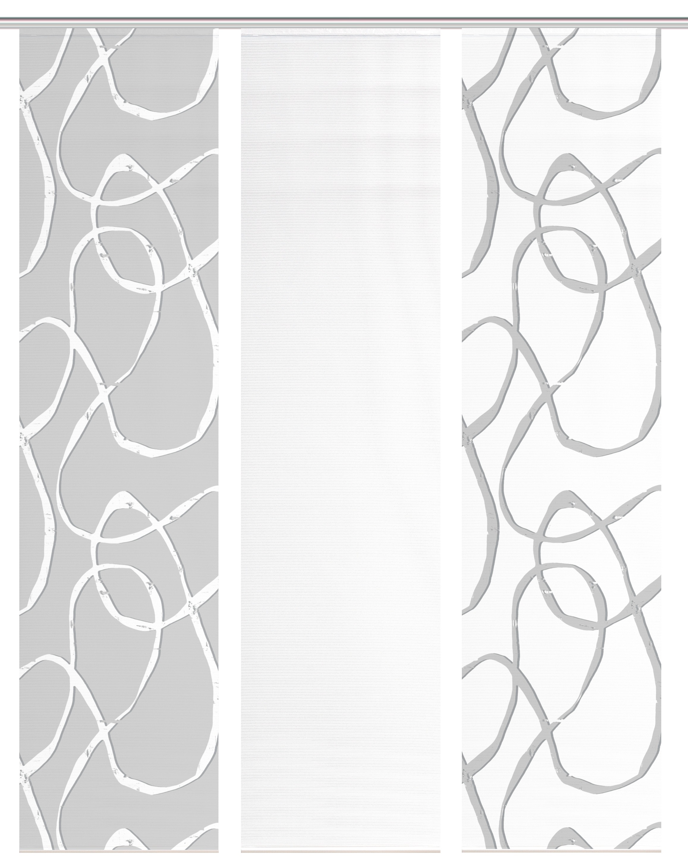 Vision S Schiebegardine »OPHELIA KOMBI« Paneelwagen 3 Stk. tlg. Schiebevorhang,Bambusoptik,Digitaldruck,SET