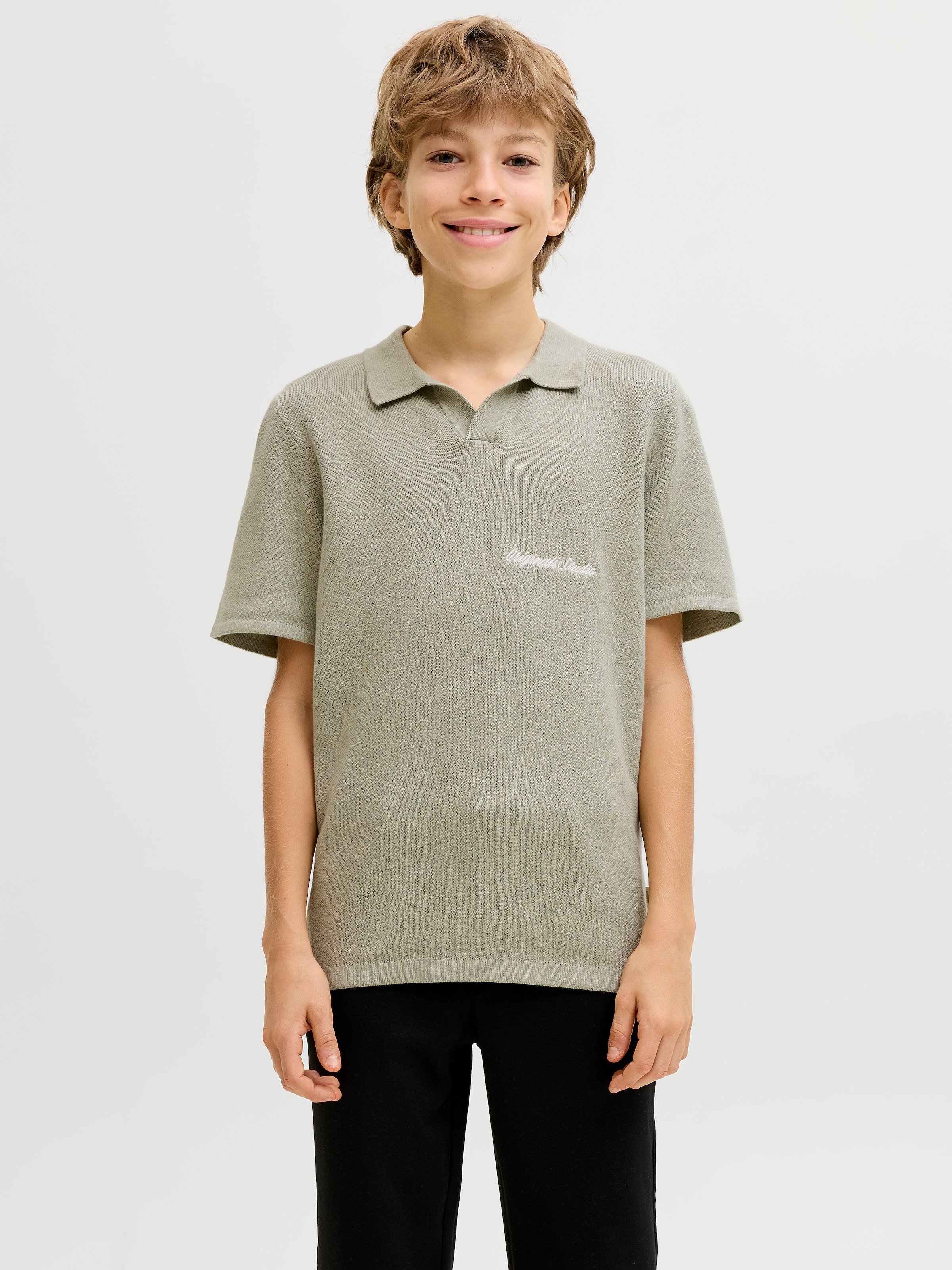 Jack & Jones Junior Polokragenpullover »JORNORREBRO LIGHT KNIT SS POLO JNR«