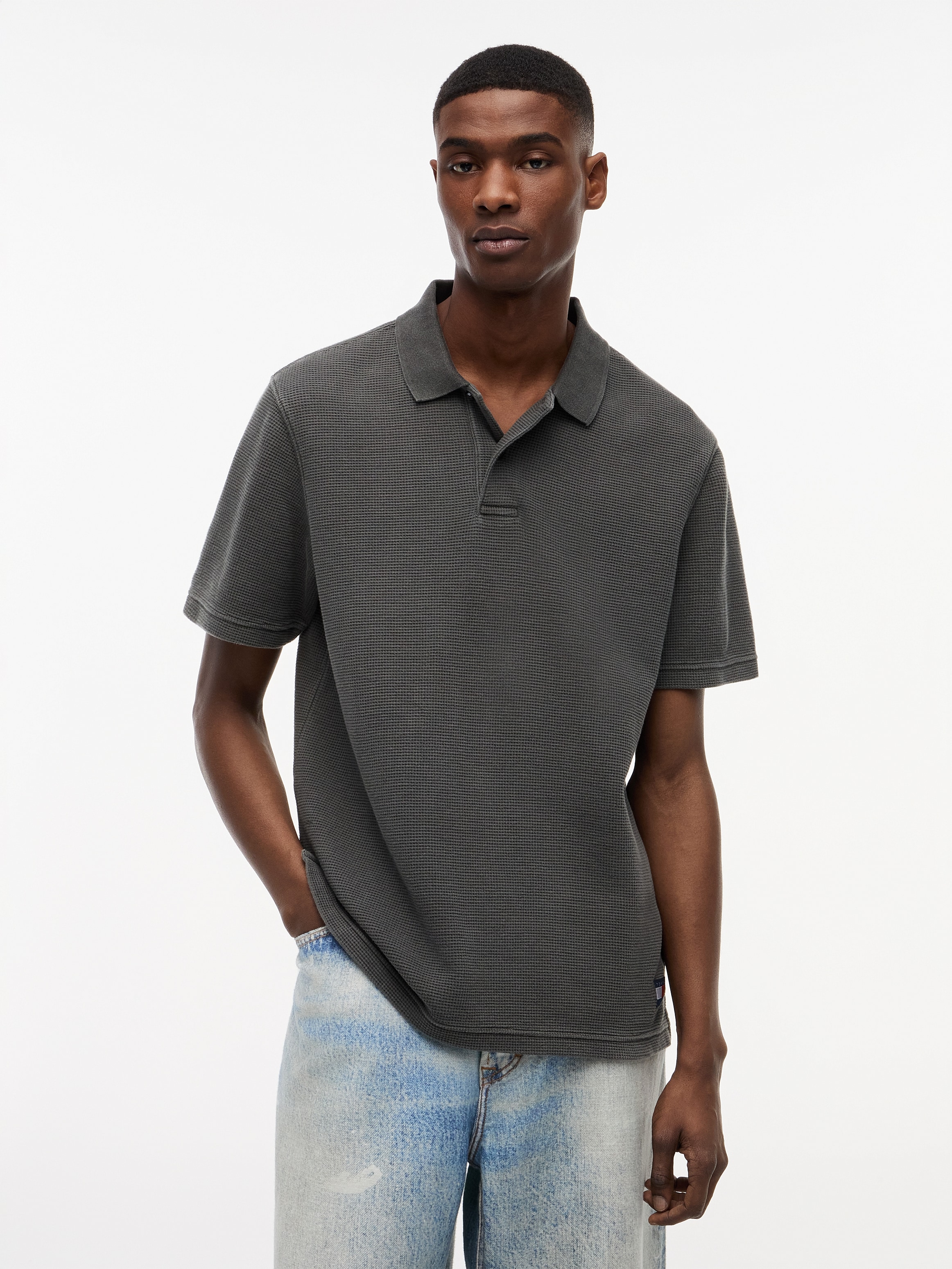 Tommy Jeans Poloshirt »TJM REGULAR WASHED WAFFLE«