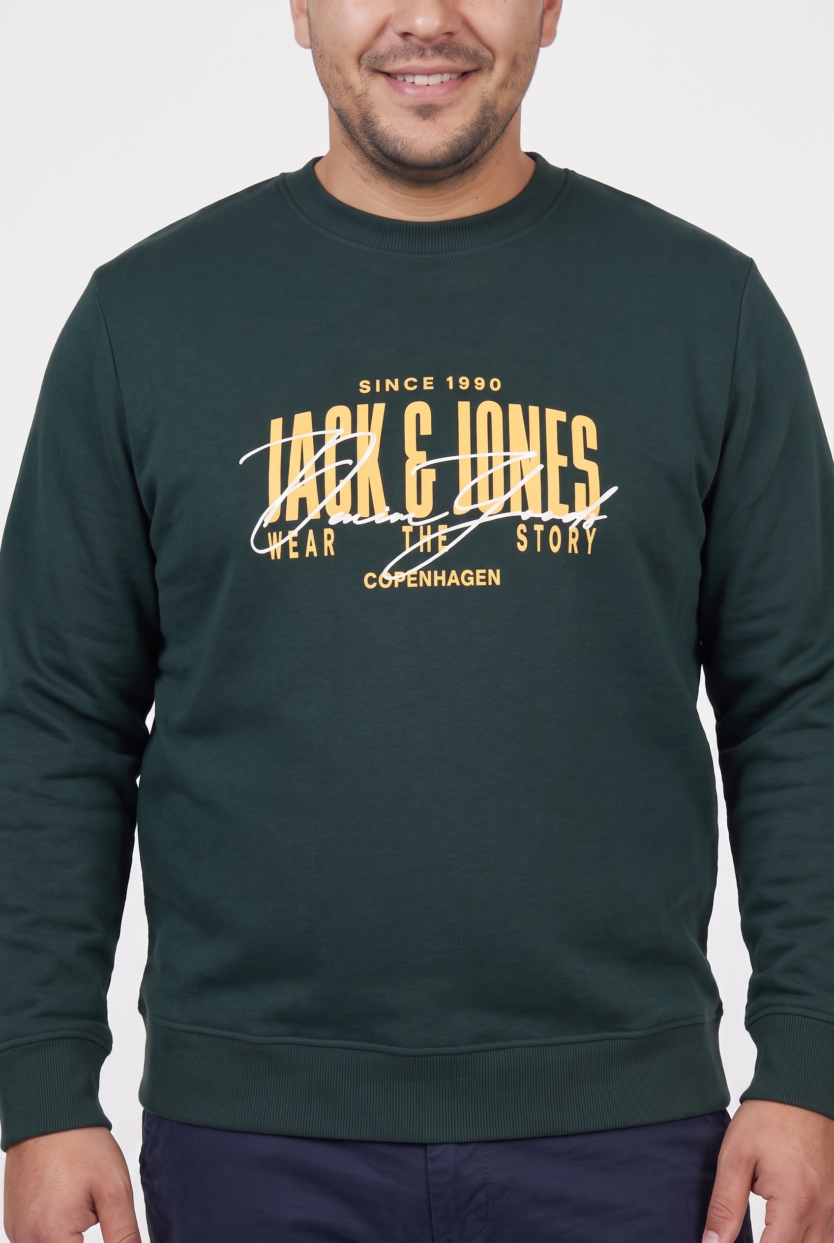 Jack & Jones PlusSize Sweatshirt »JJAERO SWEAT CREW NECK PLS«, Baumwollmischung, regular fit
