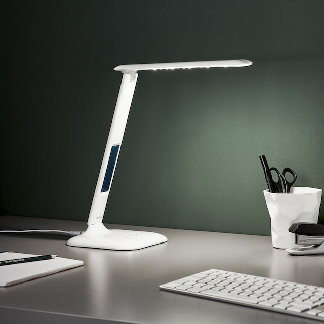Brilliant LED Schreibtischlampe »Glenn«, 1 flammig-flammig, 55 cm Höhe,  Touchdimmer, USB-Anschluss, Kunststoff/Metall, weiß online kaufen | mit 3  Jahren XXL Garantie