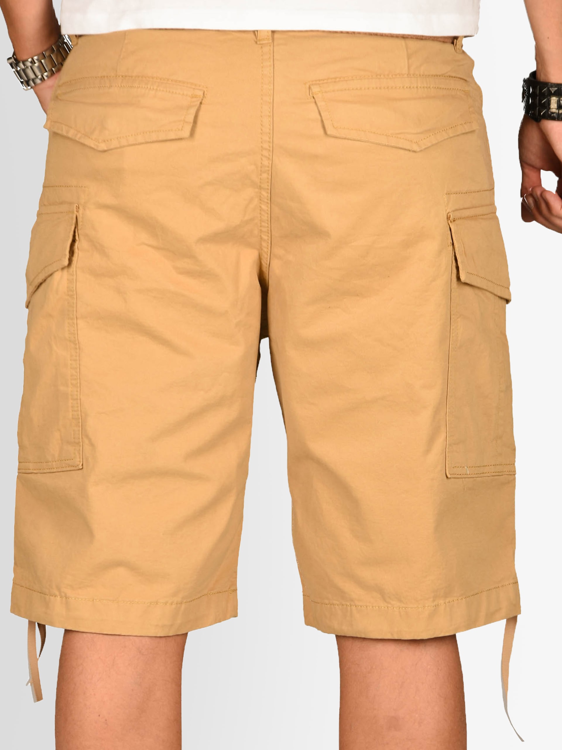 Alessandro Salvarini Cargoshorts »A. Salvarini Herren Designer Cargo Shorts Cargoshorts kurze Hose Gürtel AS133«