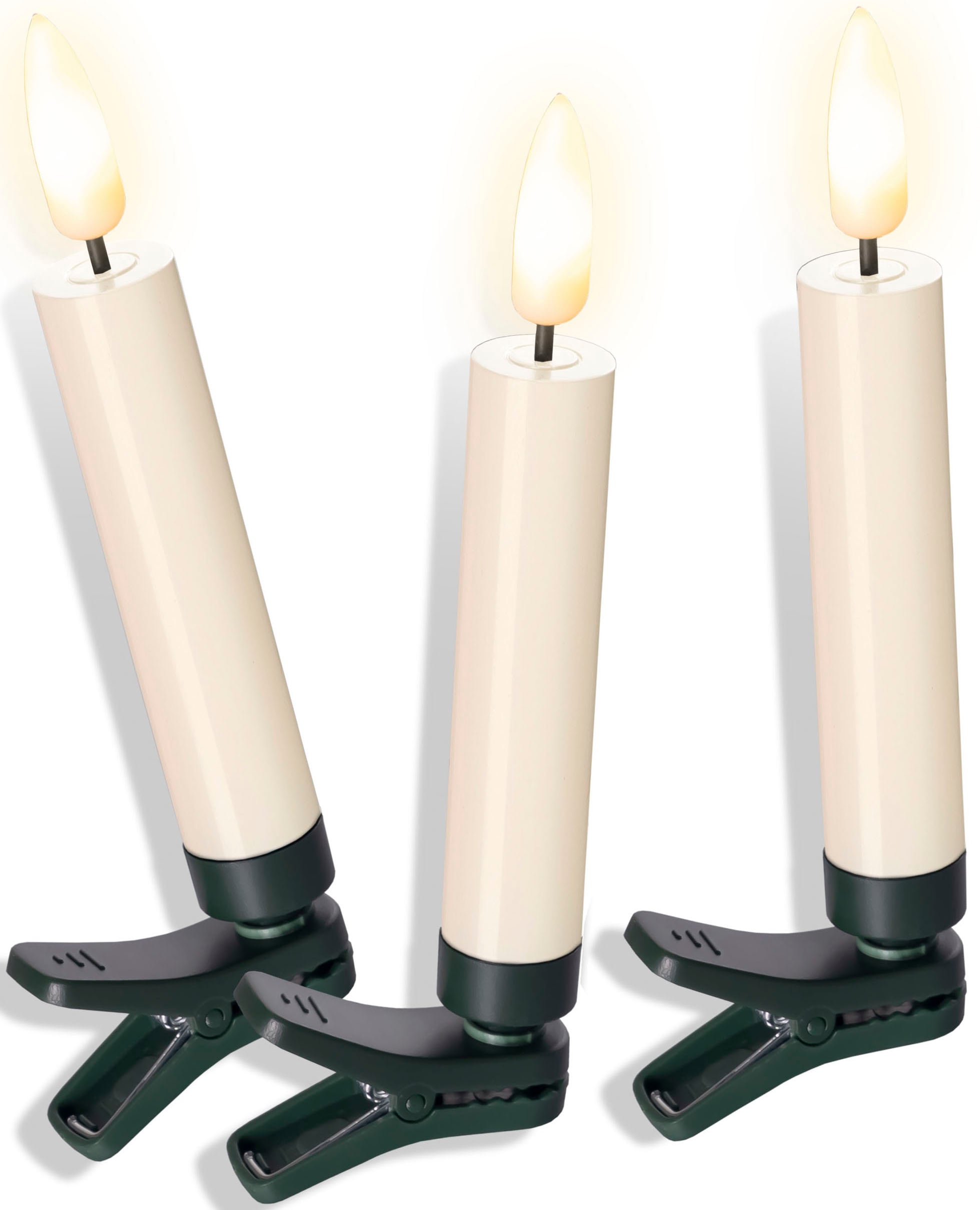 und Raten Kerzen kabellos auf 11,5 Timerfunktion andas 3D-Flamme, Weihnachtsdeko, mit cm«, bestellen 25 Dimm-/Flacker- LED-Christbaumkerzen »Bjarne, St.-flammig, 25 ca. mit Höhe Christbaumschmuck