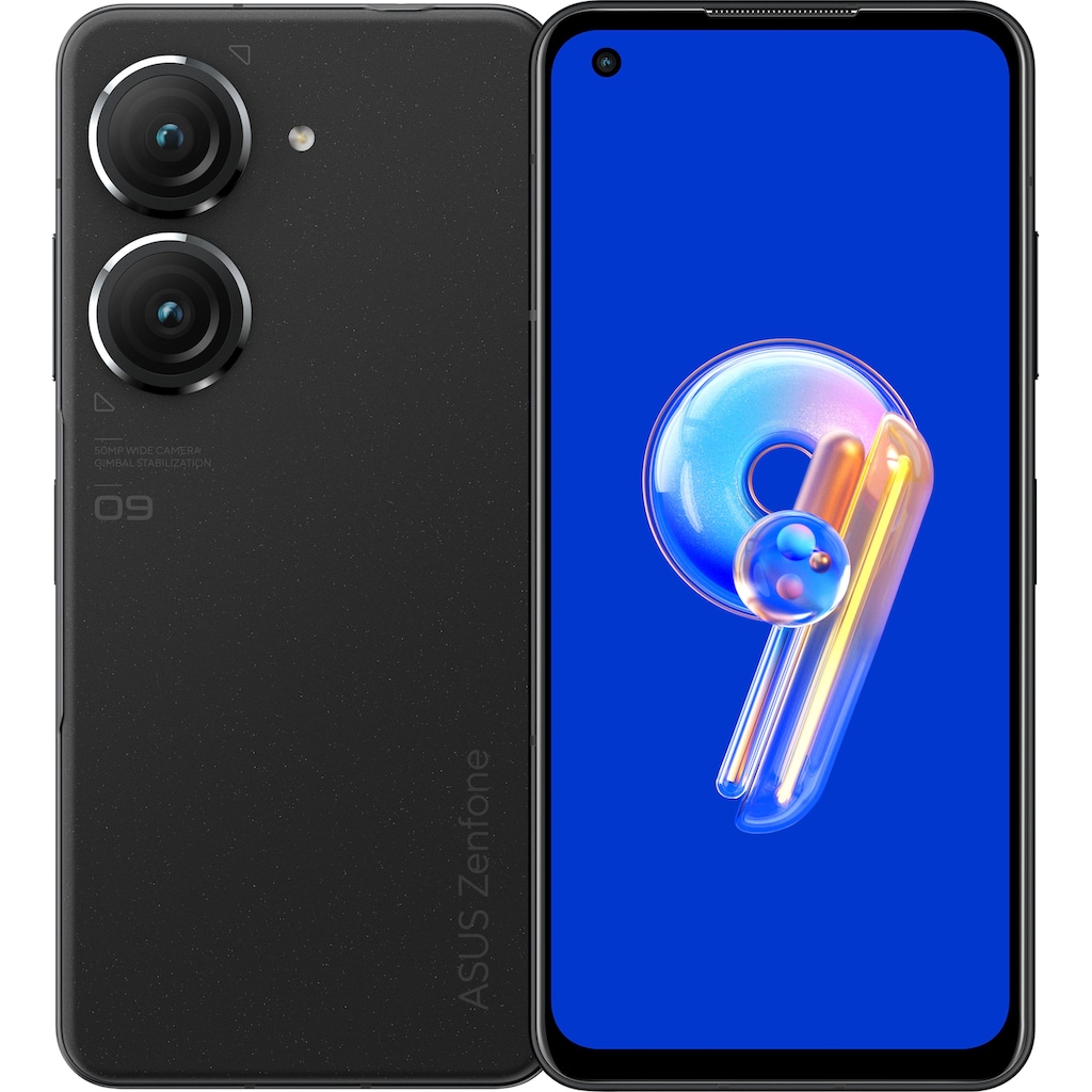 Asus Smartphone »Zenfone 9«, Midnight Black, 15,04 cm/5,92 Zoll, 128 GB Speicherplatz, 50 MP Kamera