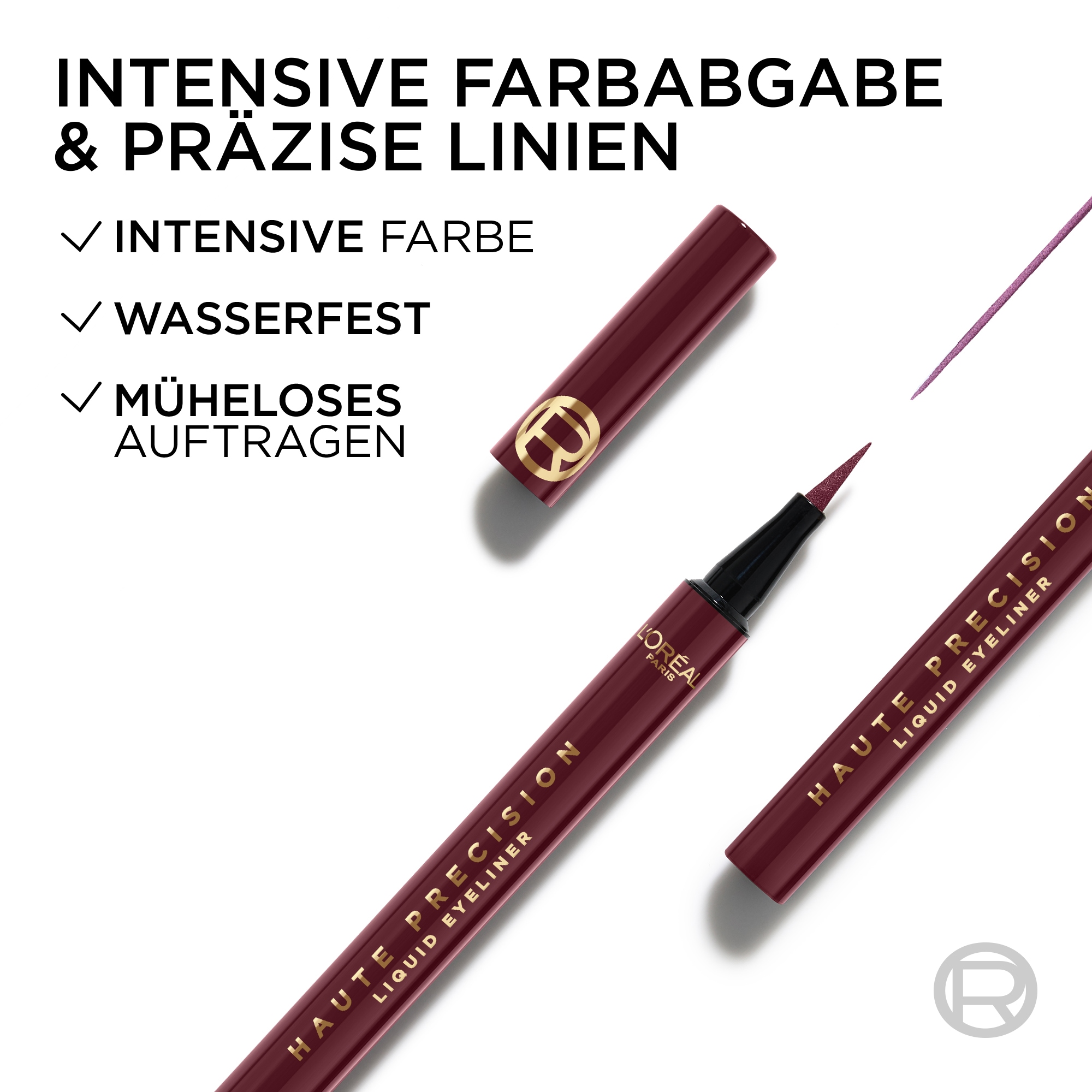 L'ORÉAL PARIS Eyeliner »HAUTE PRECISION« hält bis zu 24H, wasserfest